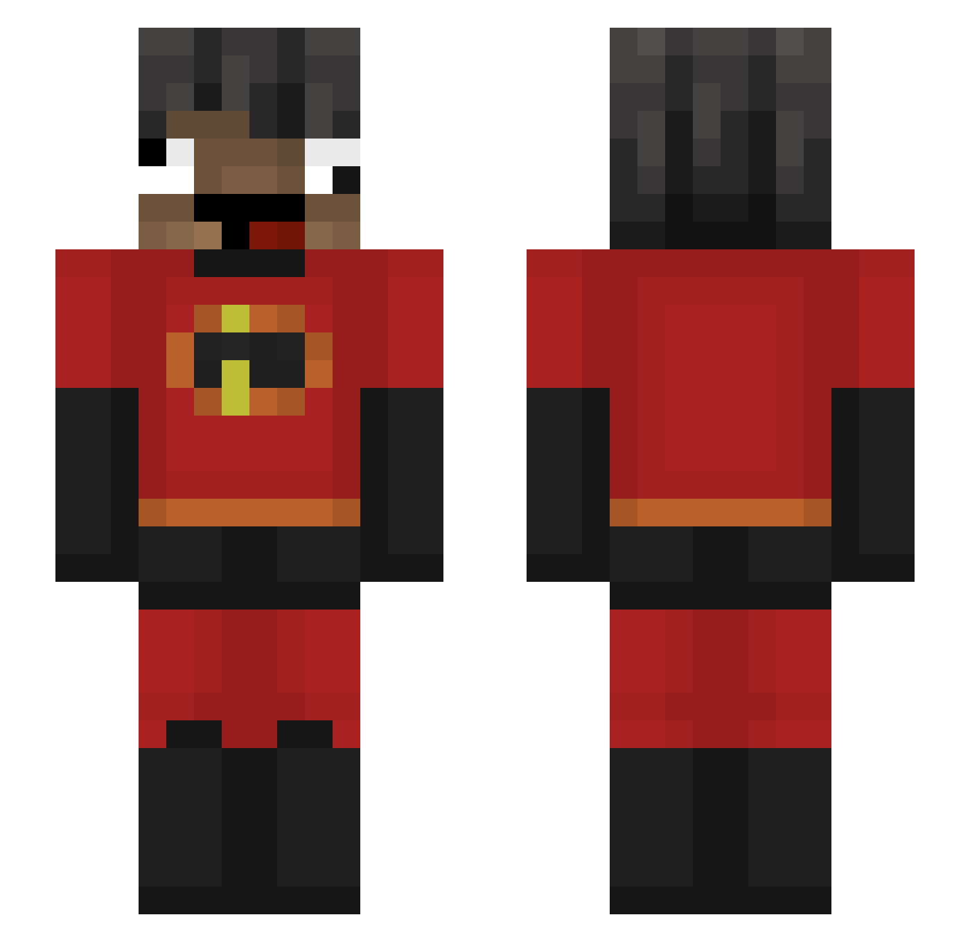 Floooox_ Minecraft skin, front and back view