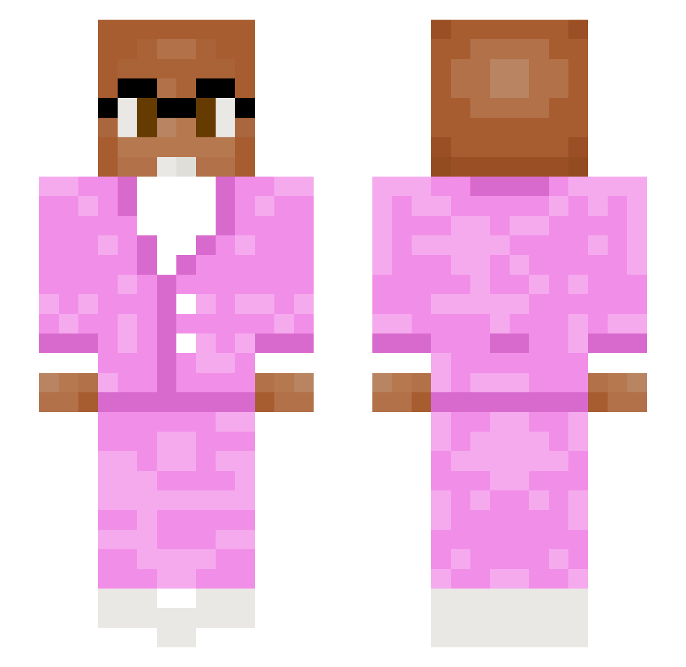 ComboCookies Minecraft skin, front and back view