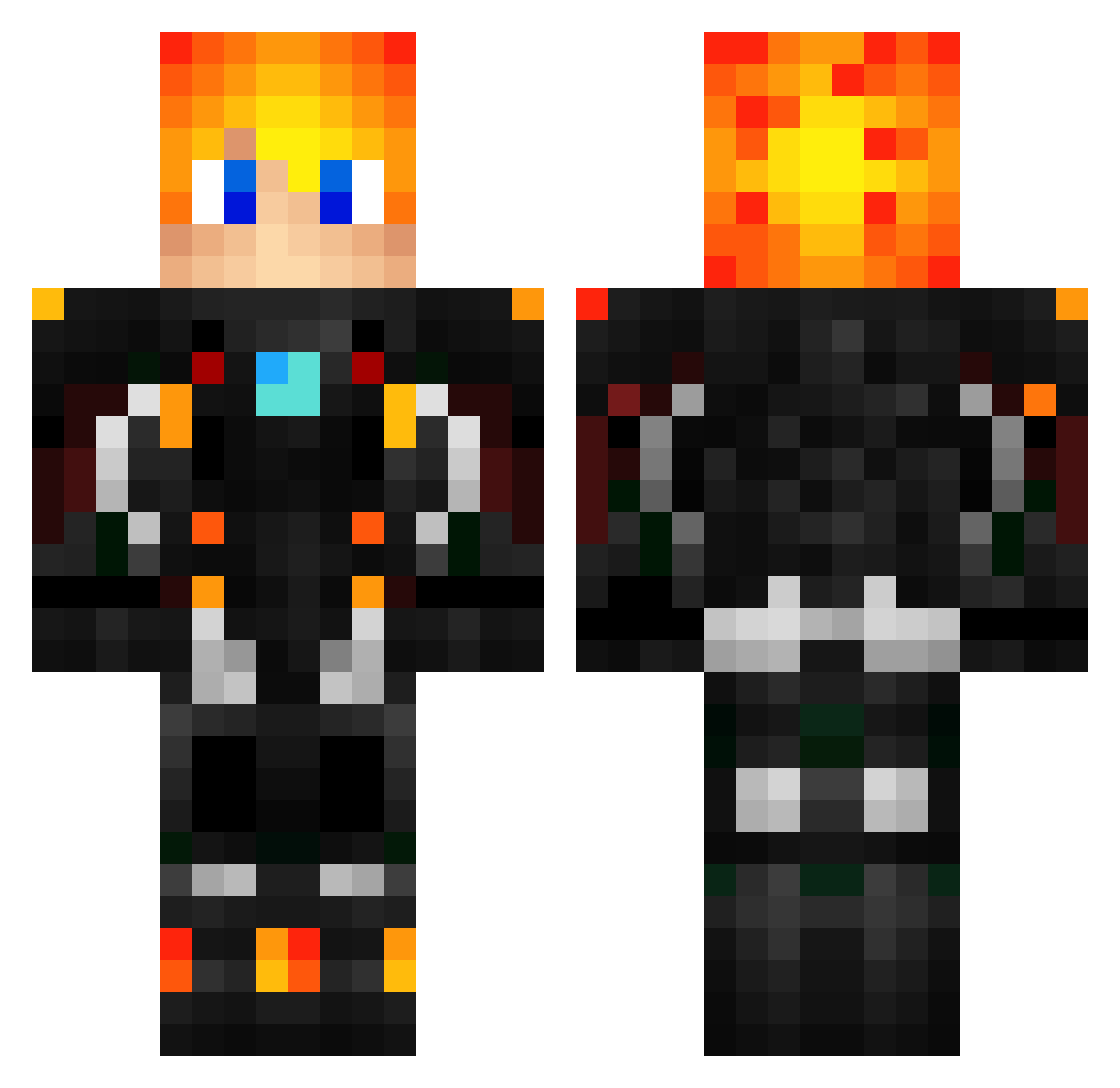Thib_Thib___ Minecraft skin, front and back view
