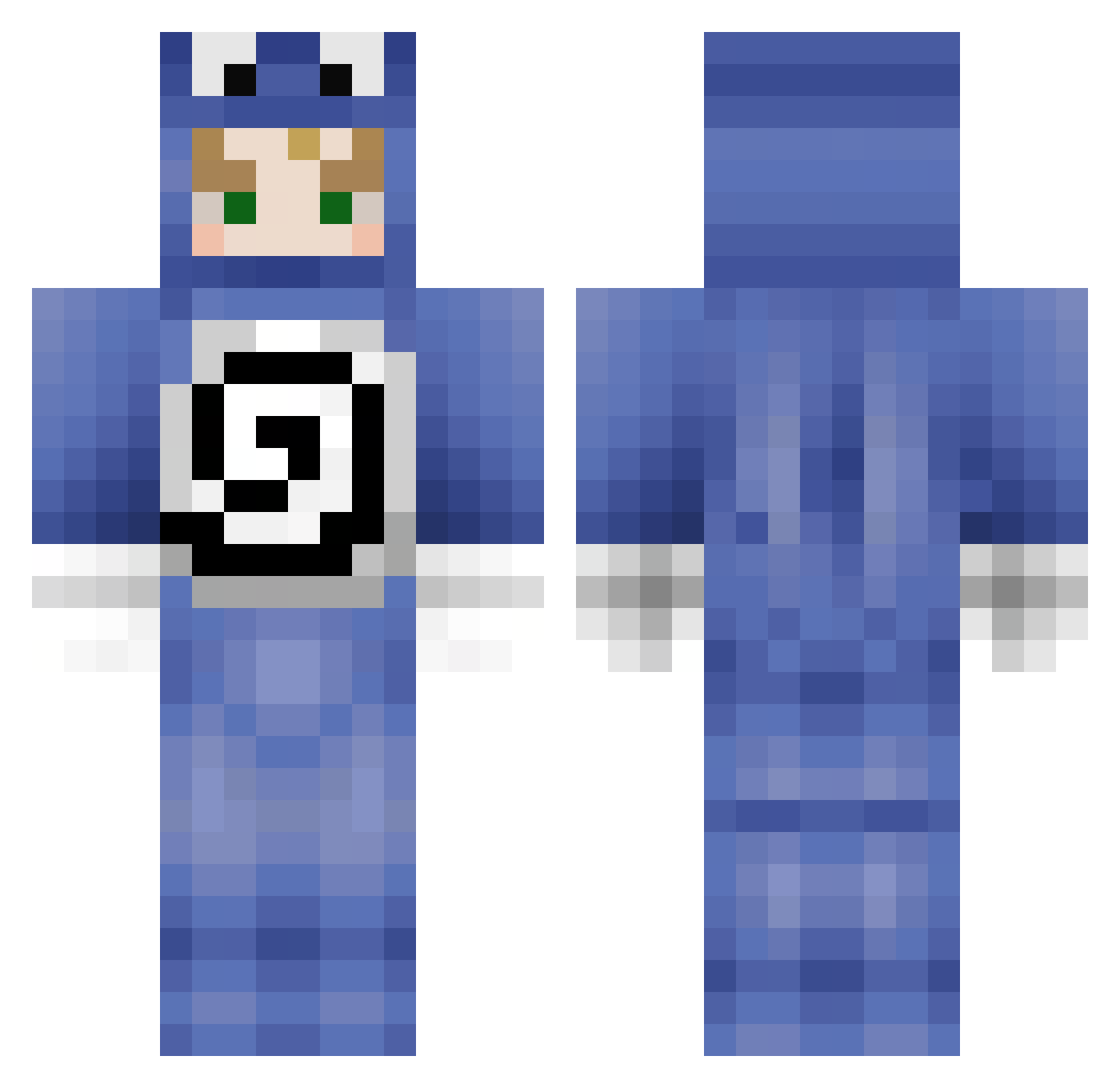 ErwinTheLudwig Minecraft skin, front and back view