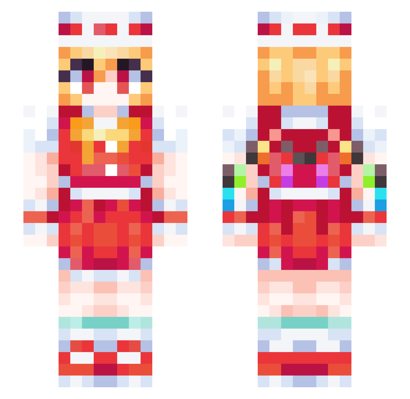 Lord_Noname Minecraft skin, front and back view