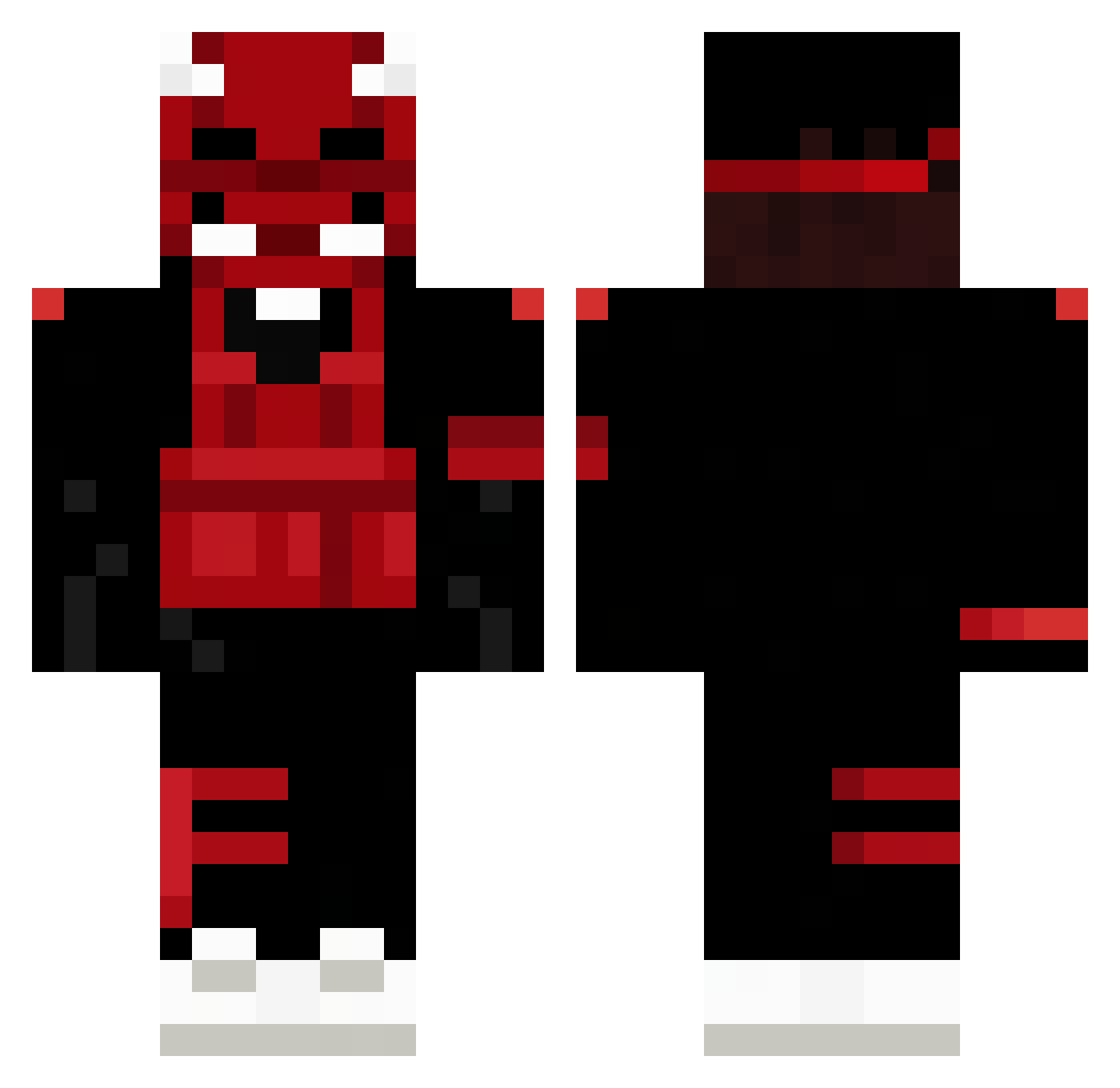 ItzKotyno Minecraft skin, front and back view