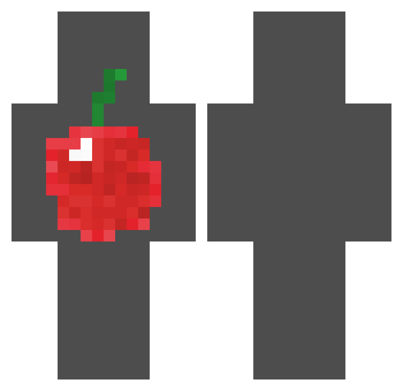 Pogrccc Minecraft skin, front and back view