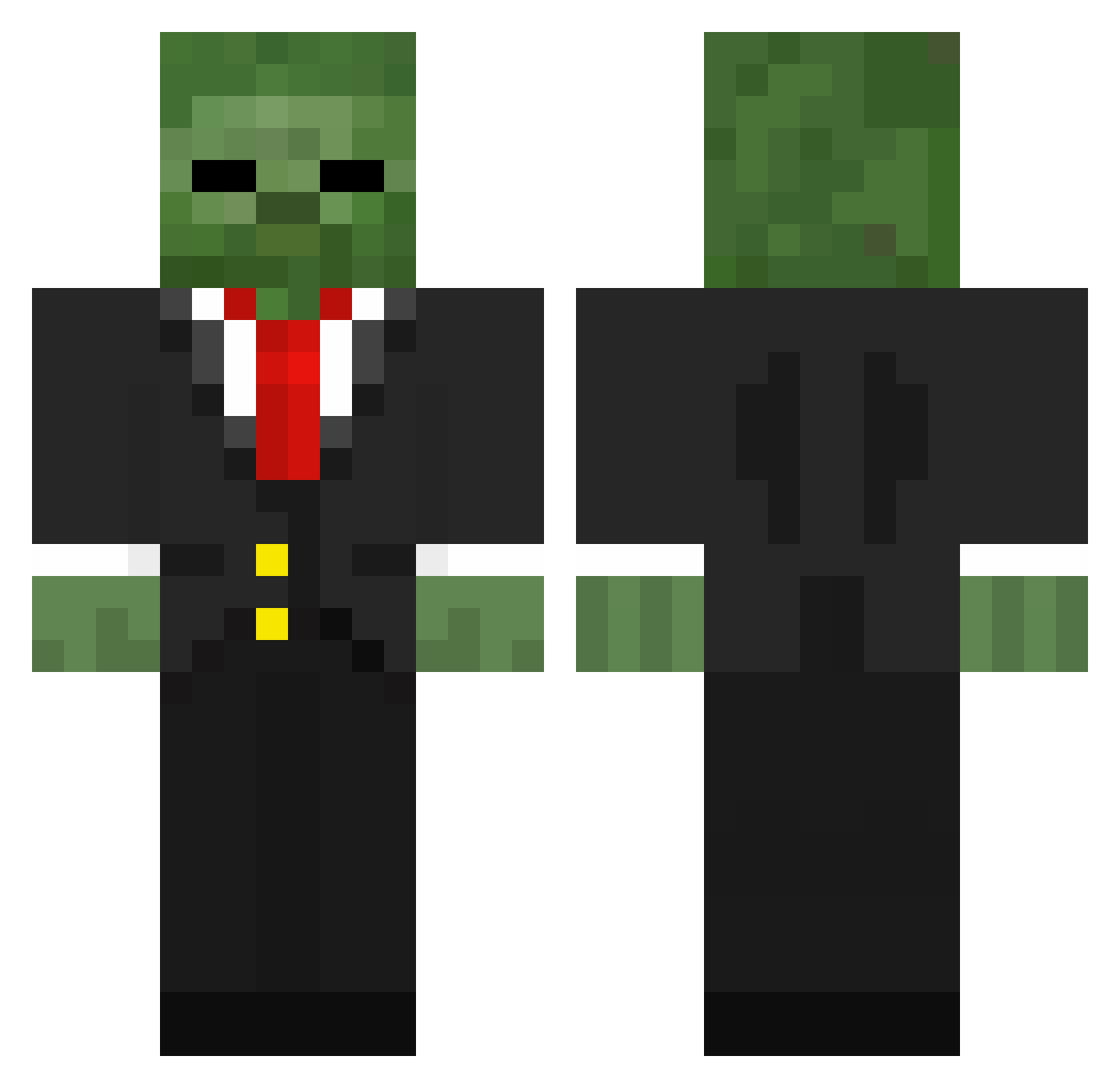 Ze_Muffin_Man Minecraft skin, front and back view