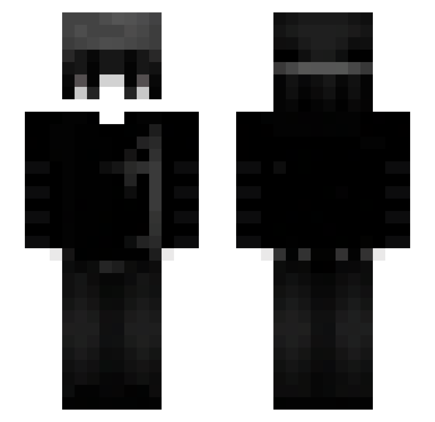 PM4Method Minecraft skin, front and back view