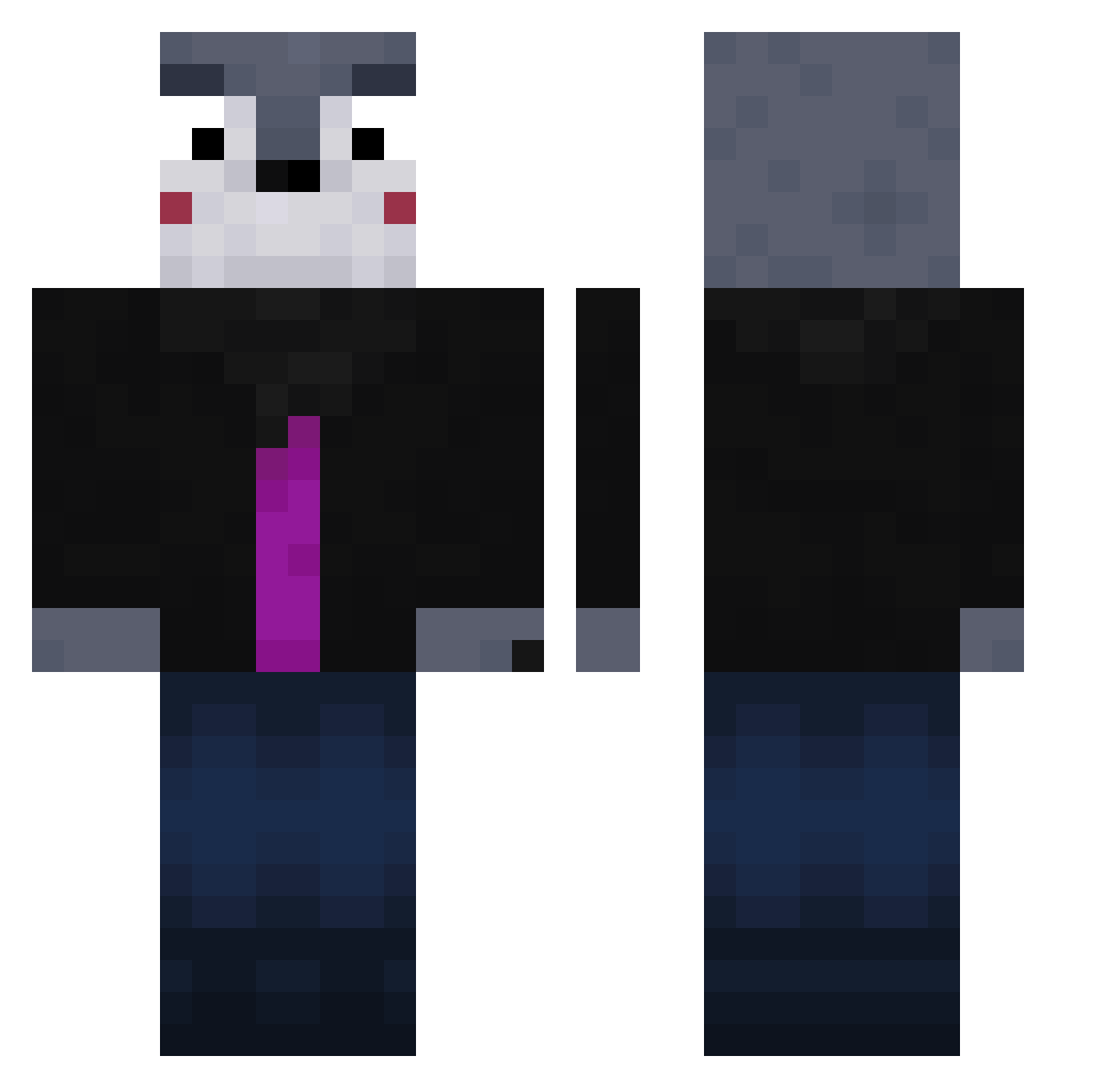 good_real_cat468 Minecraft skin, front and back view