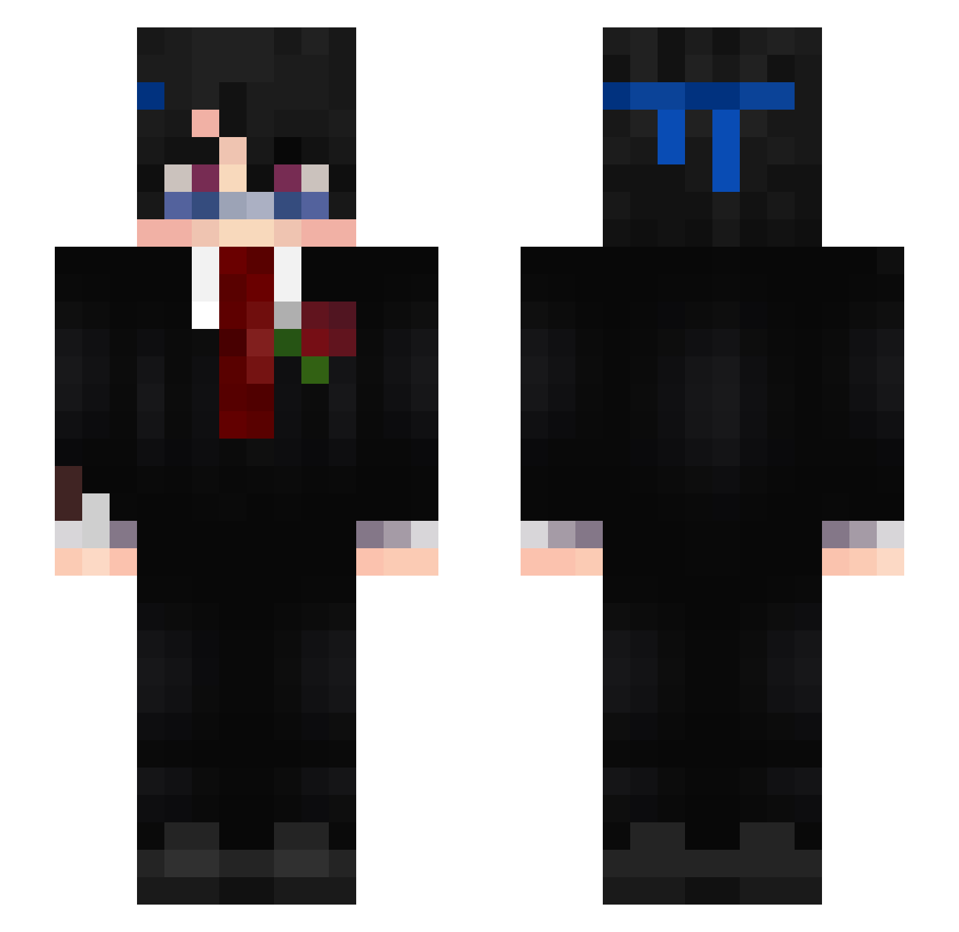 Freesty_ Minecraft skin, front and back view
