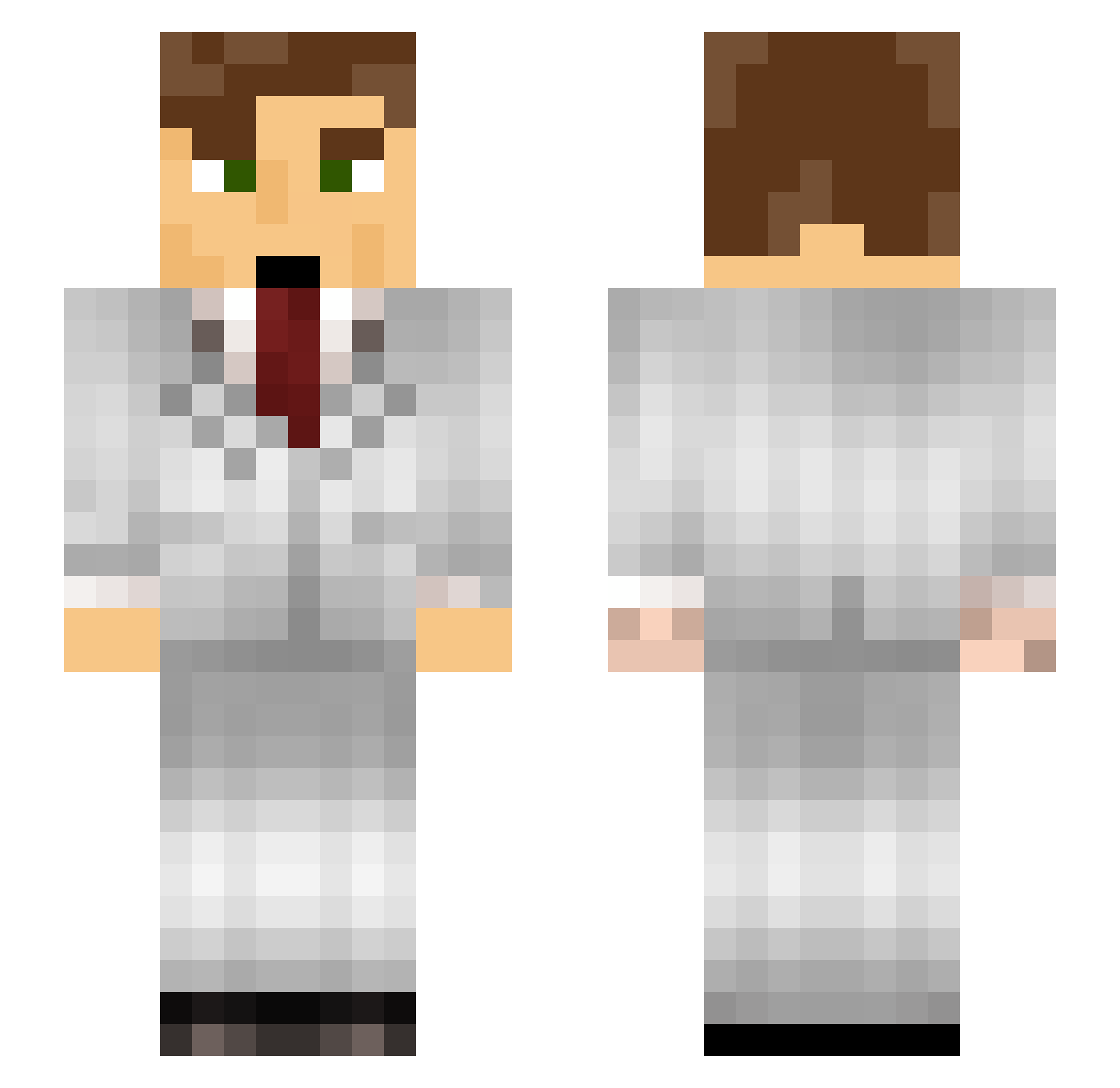 Keanodw_12 Minecraft skin, front and back view