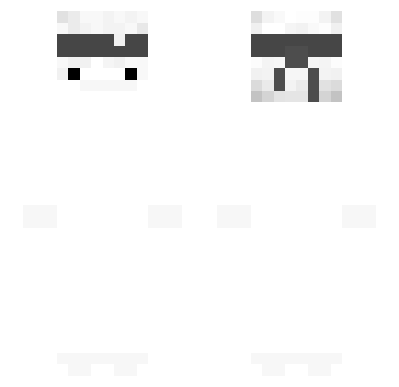Rsqy Minecraft skin, front and back view