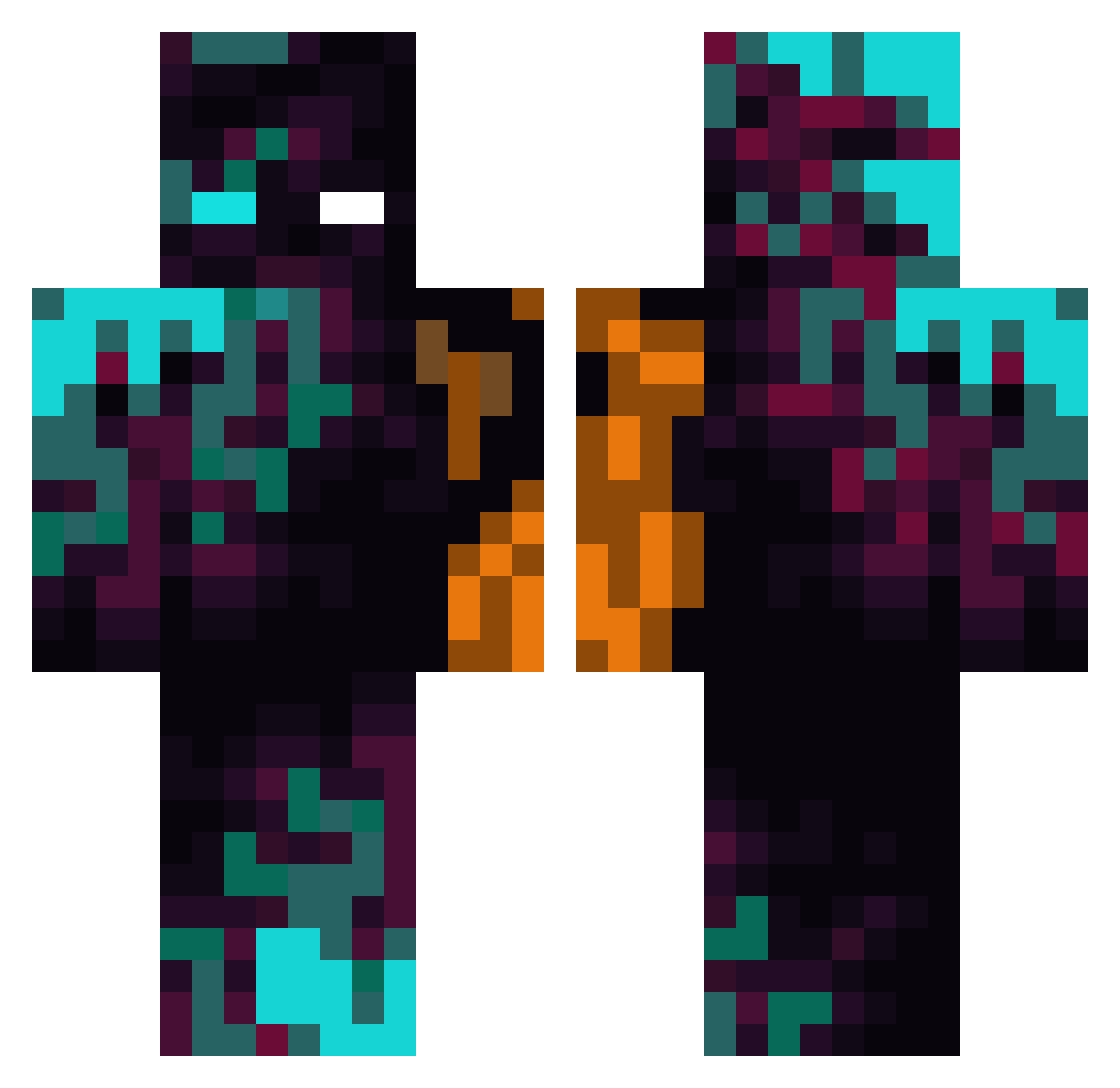 K_I_N_O_ Minecraft skin, front and back view