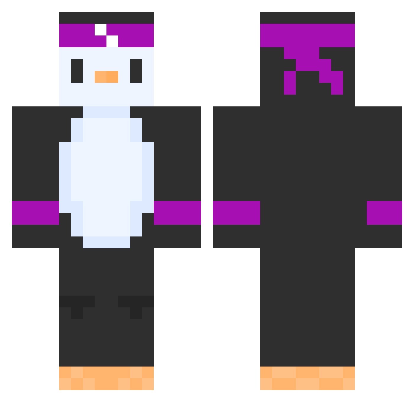 That_Pengu1n_Guy Minecraft skin, front and back view