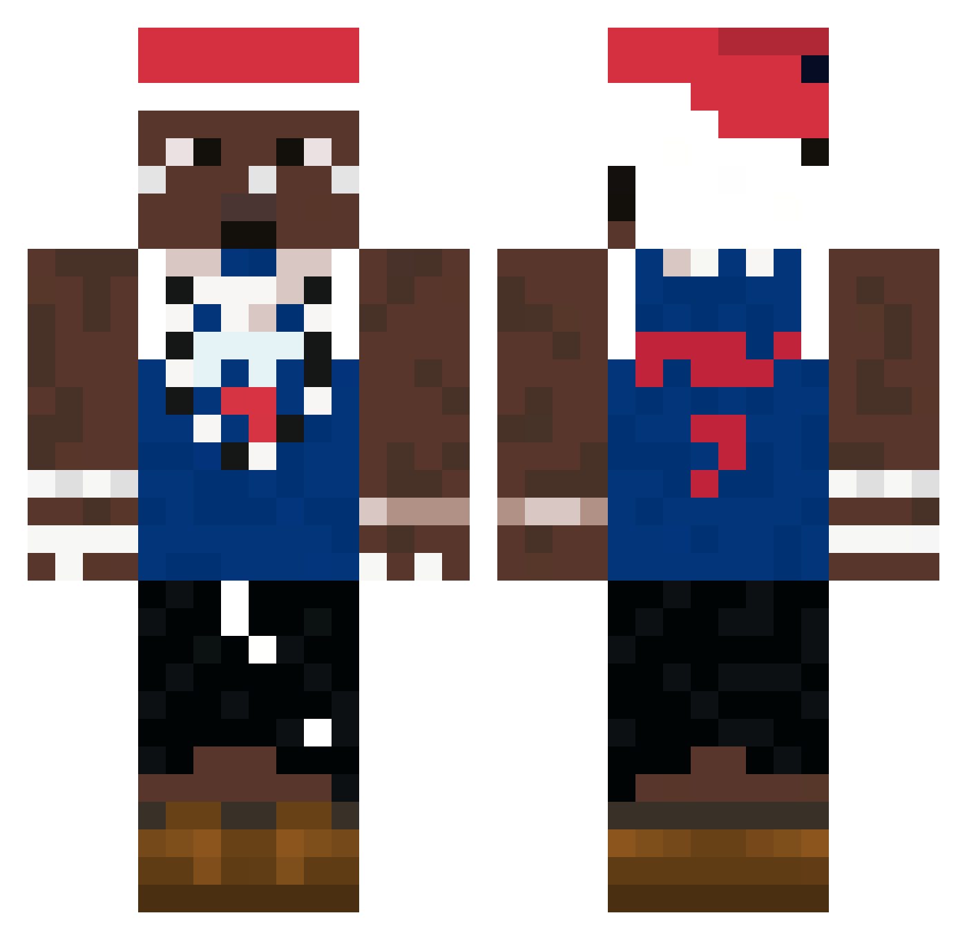 BeggingFor_Euros Minecraft skin, front and back view