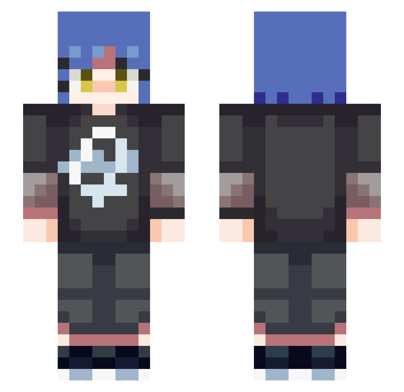 sulfureatspaper Minecraft skin, front and back view