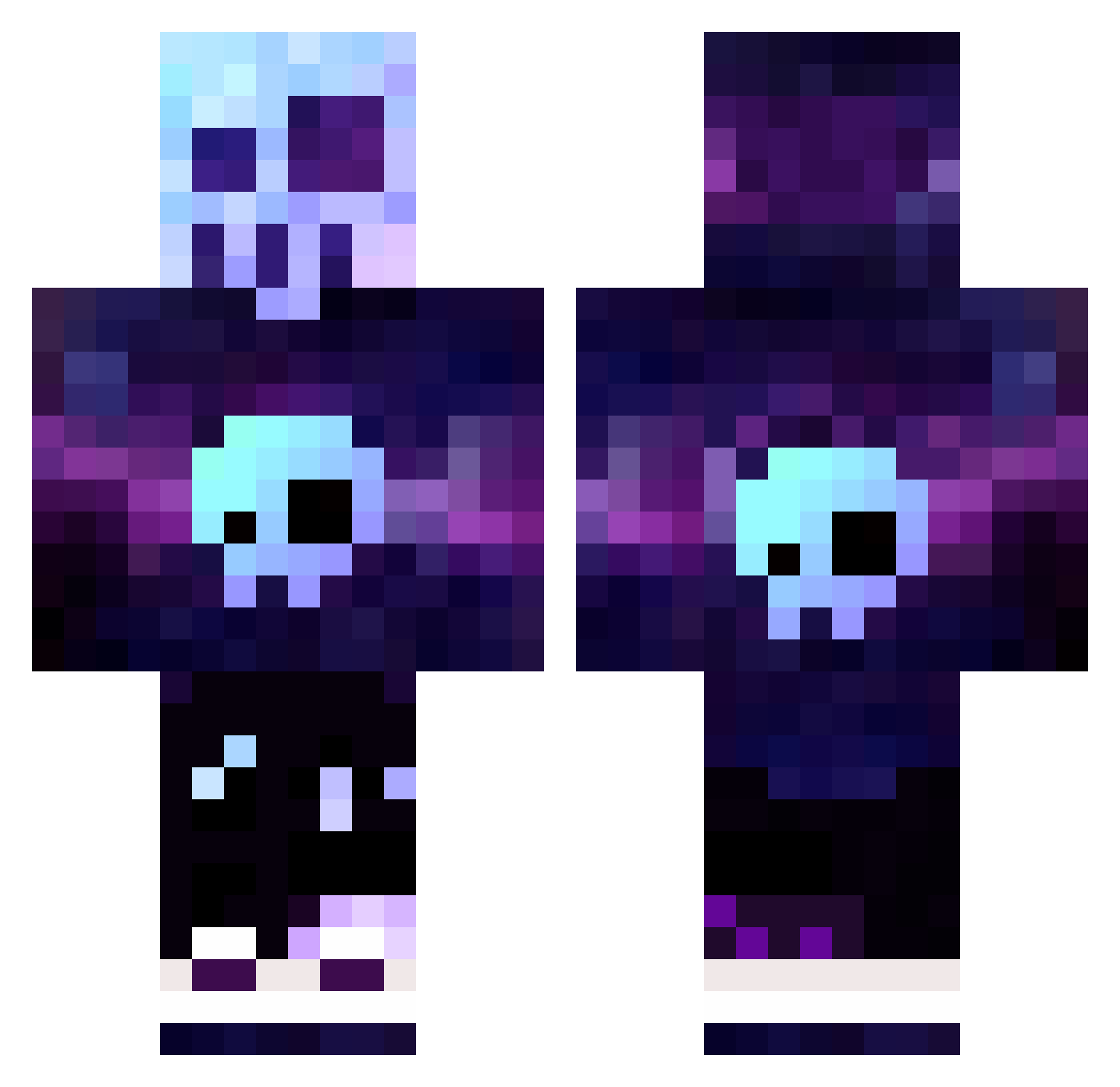 TheSunkenAge Minecraft skin, front and back view