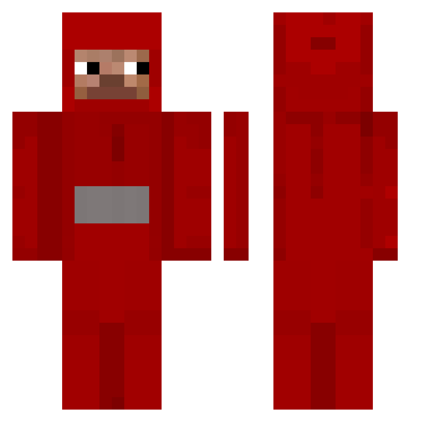 Pompon_Misiu Minecraft skin, front and back view