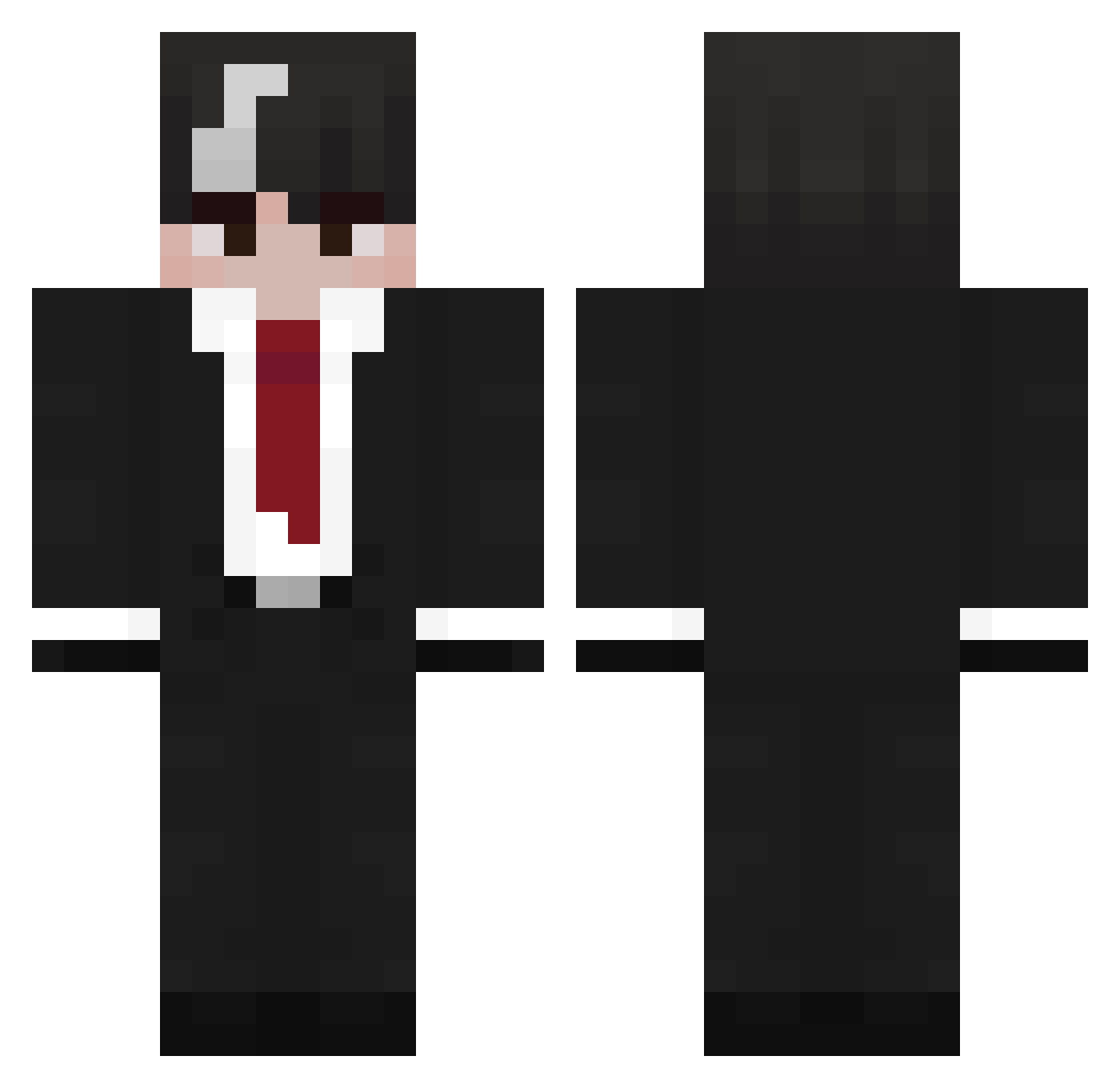 Soterien Minecraft skin, front and back view
