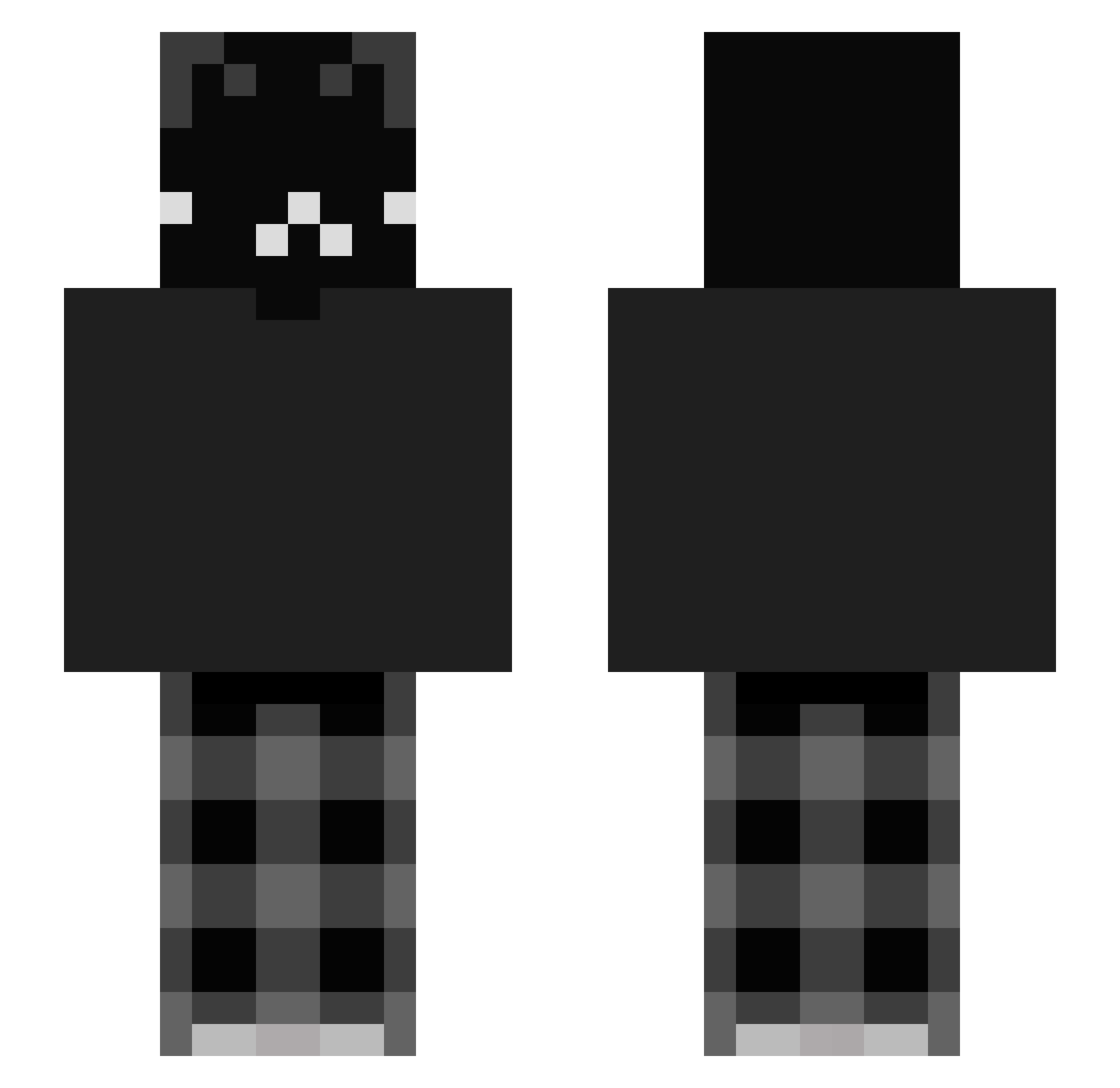 C4u_ Minecraft skin, front and back view