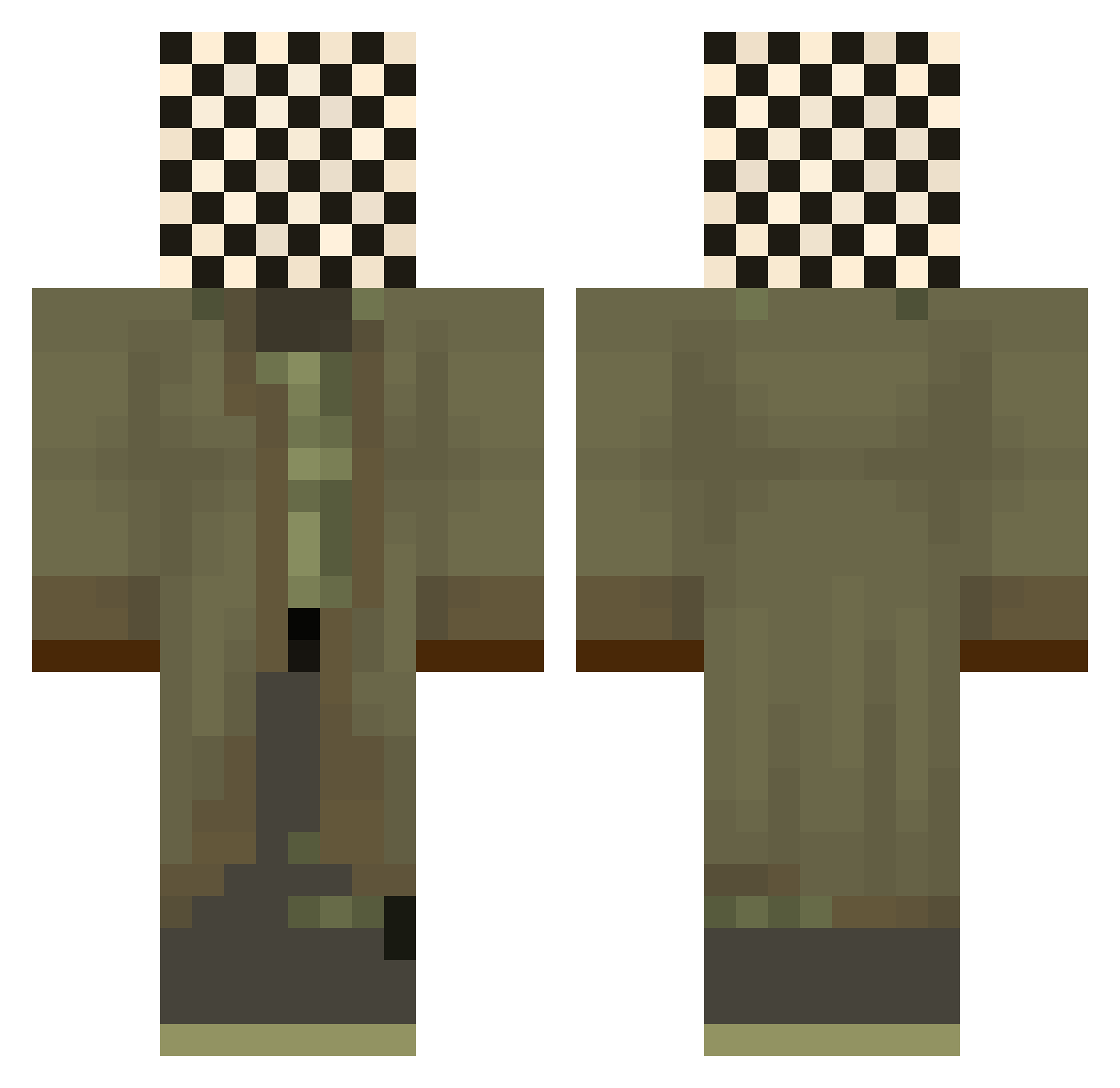 STEEZUS448 Minecraft skin, front and back view