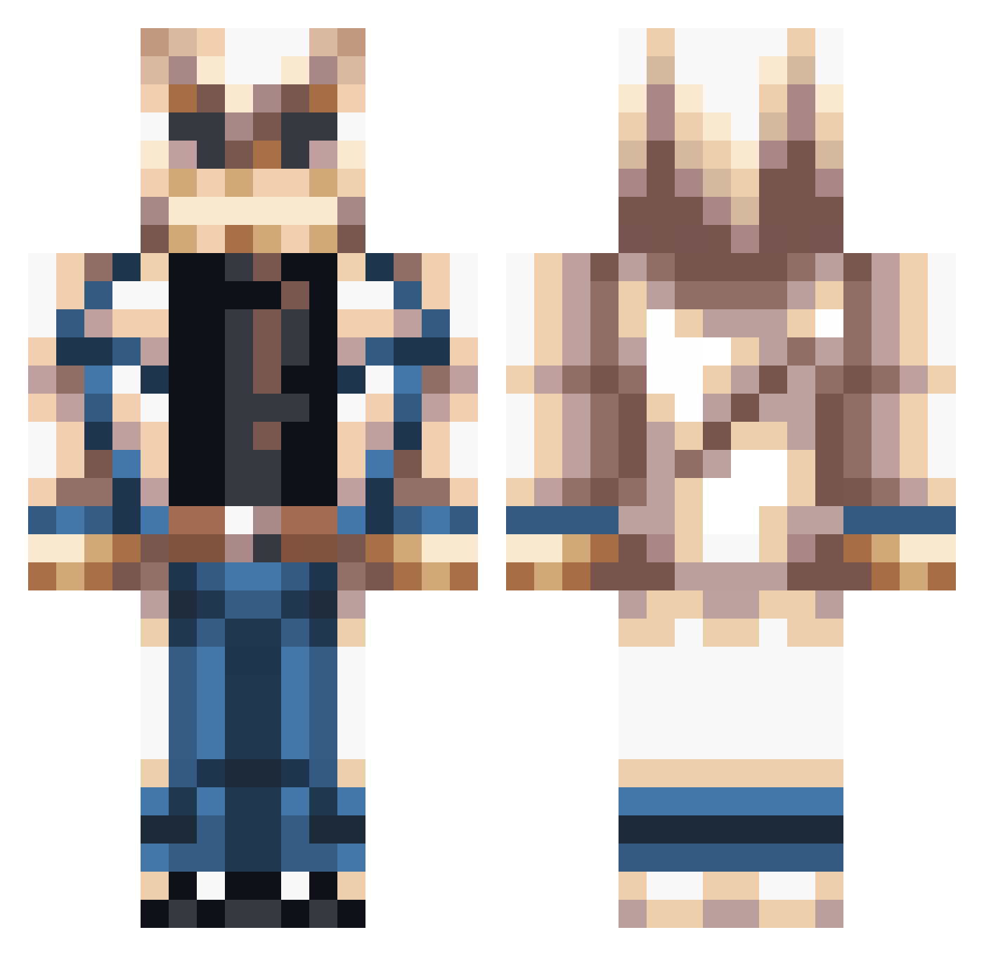 Dream_Slayer0 Minecraft skin, front and back view