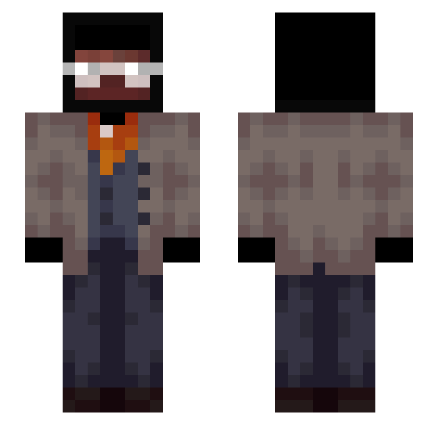 0tiz__ Minecraft skin, front and back view