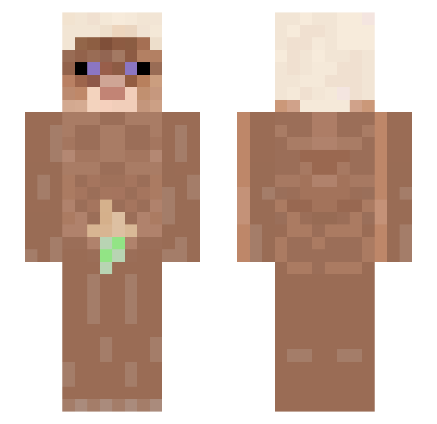 corredelaa Minecraft skin, front and back view
