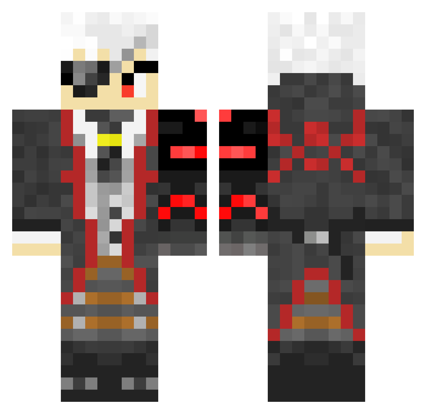 Prelja Minecraft skin, front and back view
