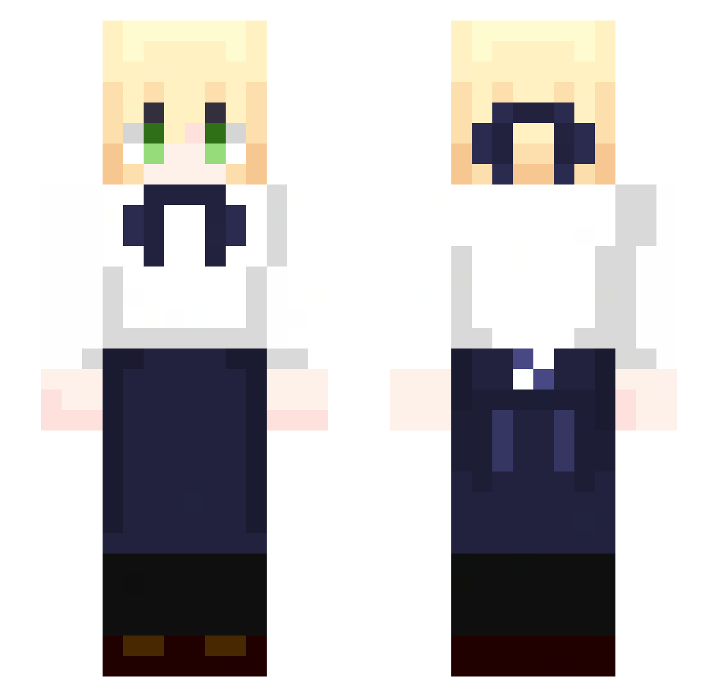 TheAnnouncer_m Minecraft skin, front and back view