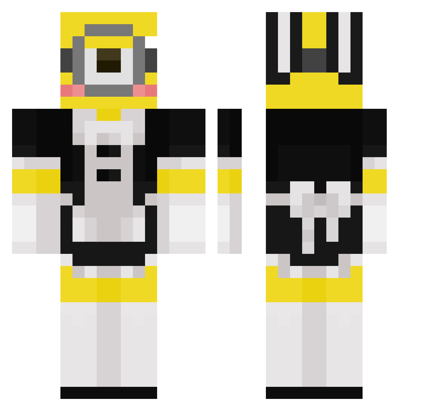 Spanish_Ninjas Minecraft skin, front and back view