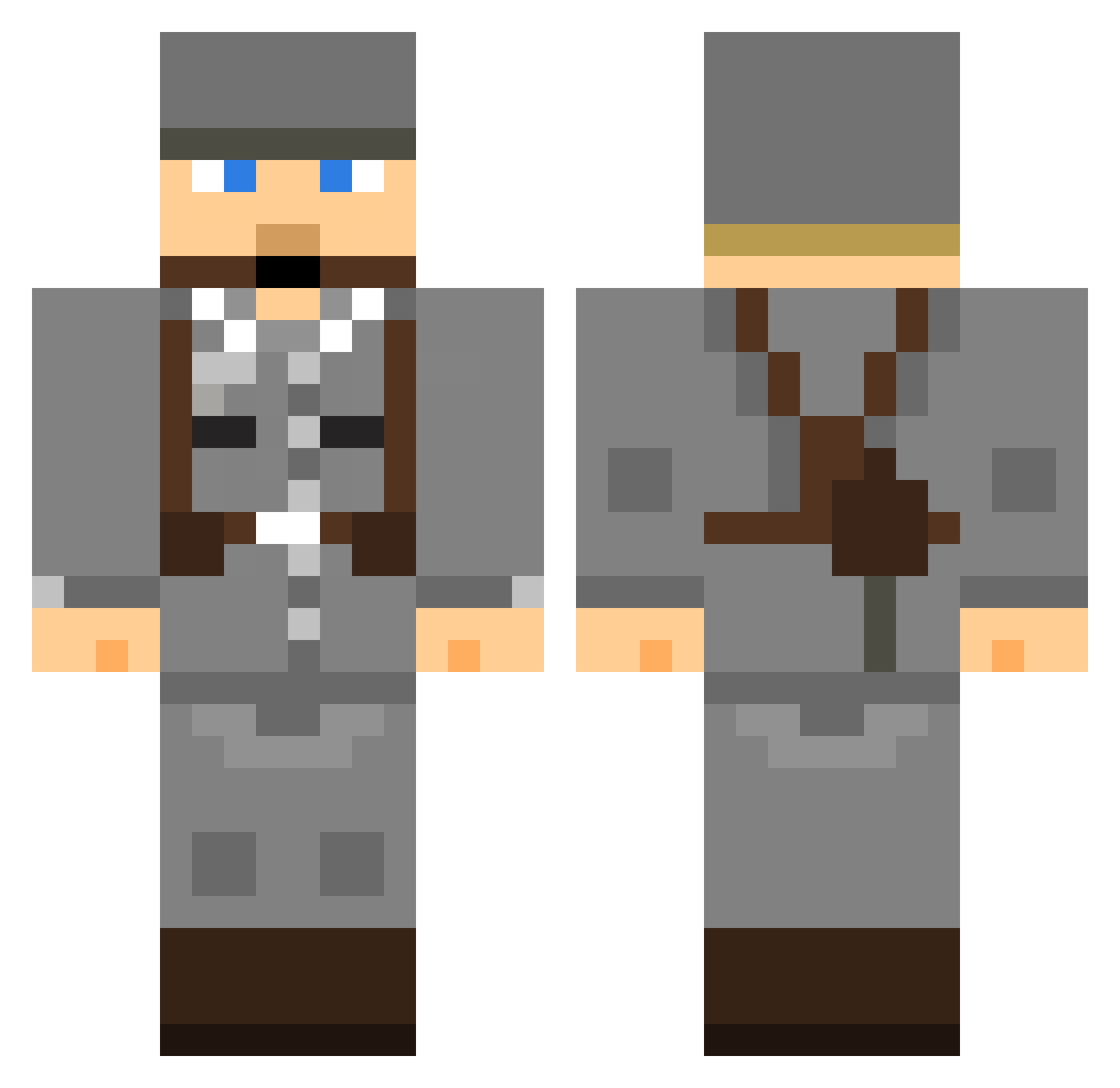 Leopard_2A6Lover Minecraft skin, front and back view