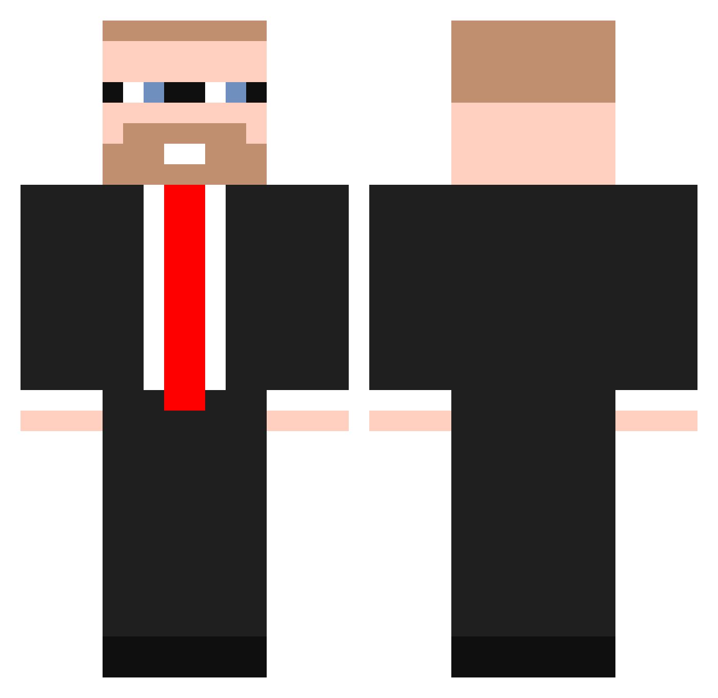 Posejdon00000000 Minecraft skin, front and back view