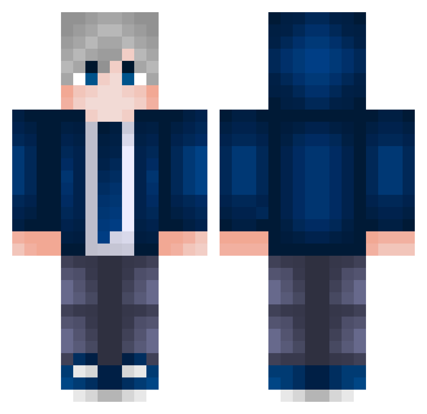 Zinoo_Max Minecraft skin, front and back view
