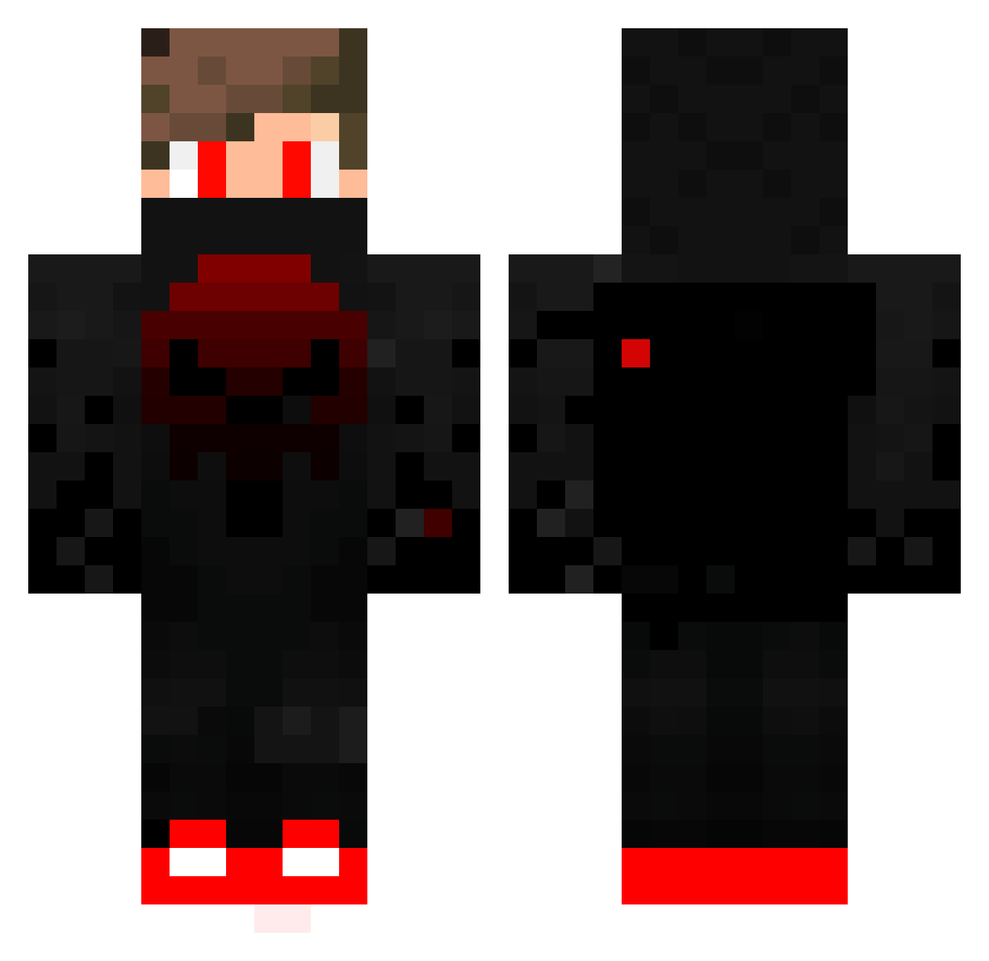 moontrox126 Minecraft skin, front and back view