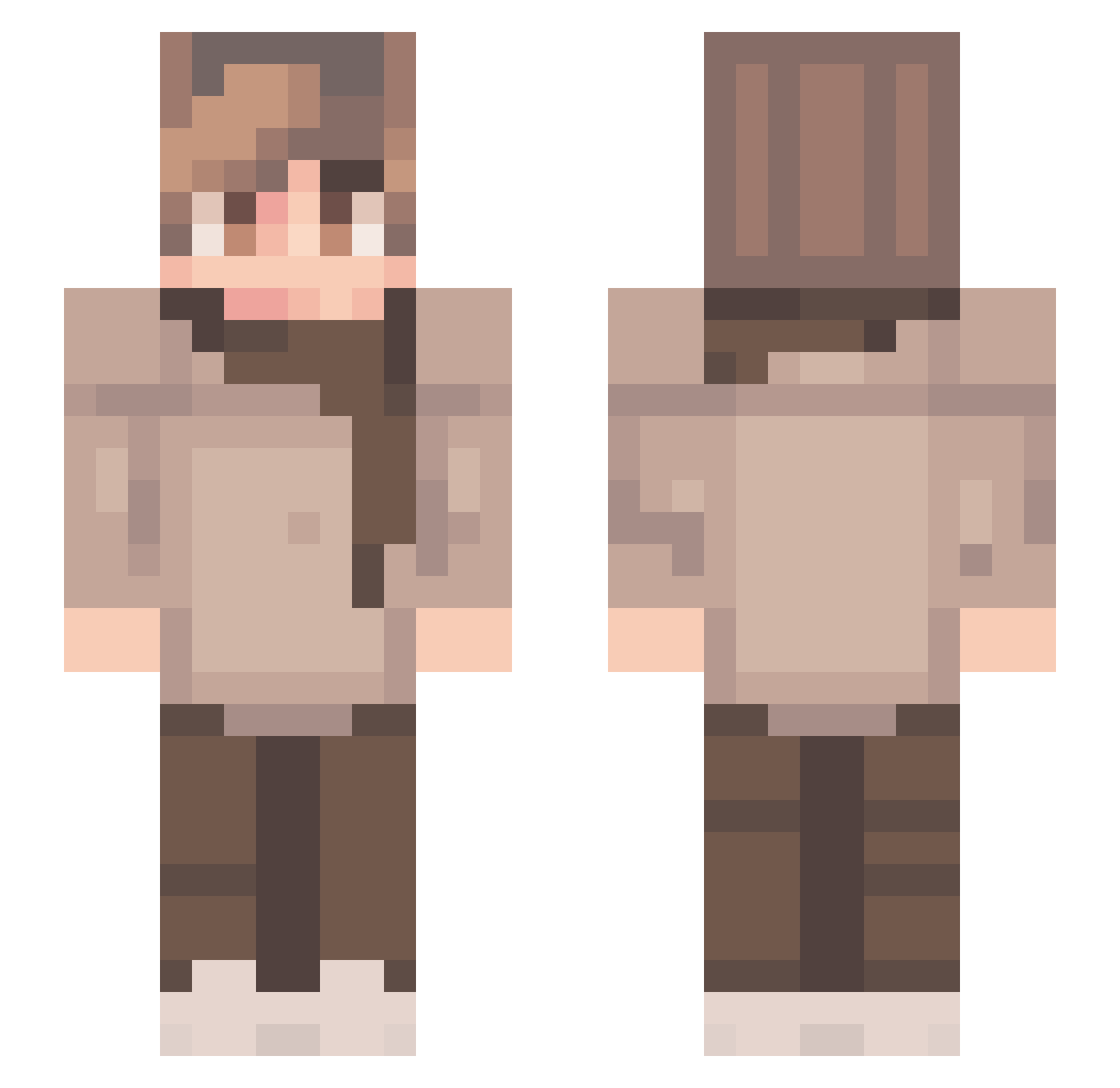 THEFIREHORIZON Minecraft skin, front and back view