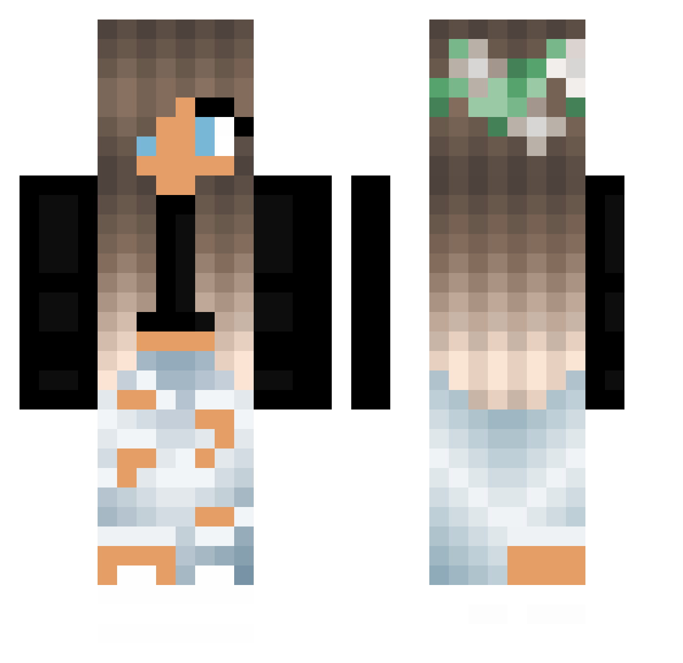 Shahddd_ Minecraft skin, front and back view
