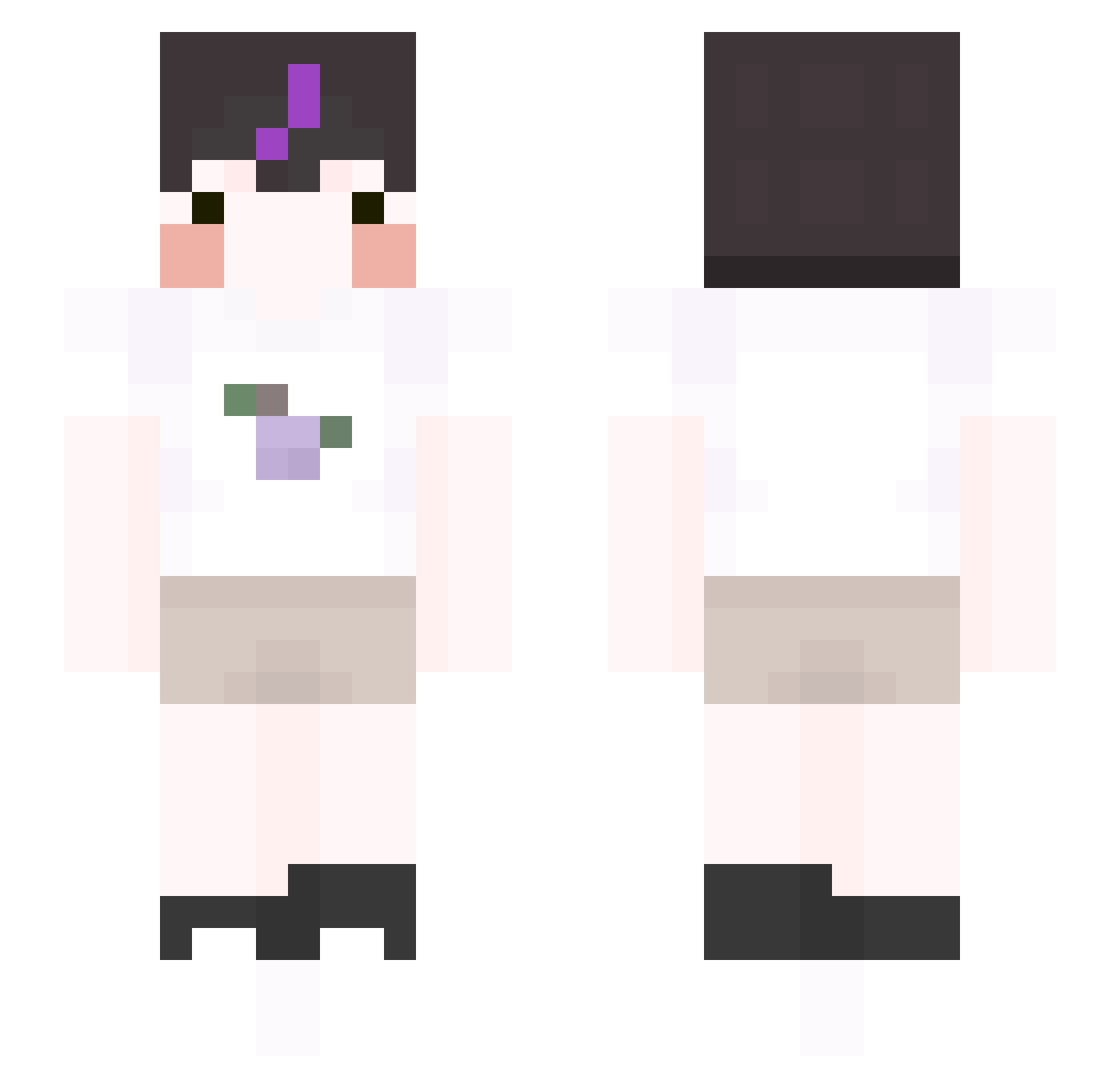 MIN_272 Minecraft skin, front and back view