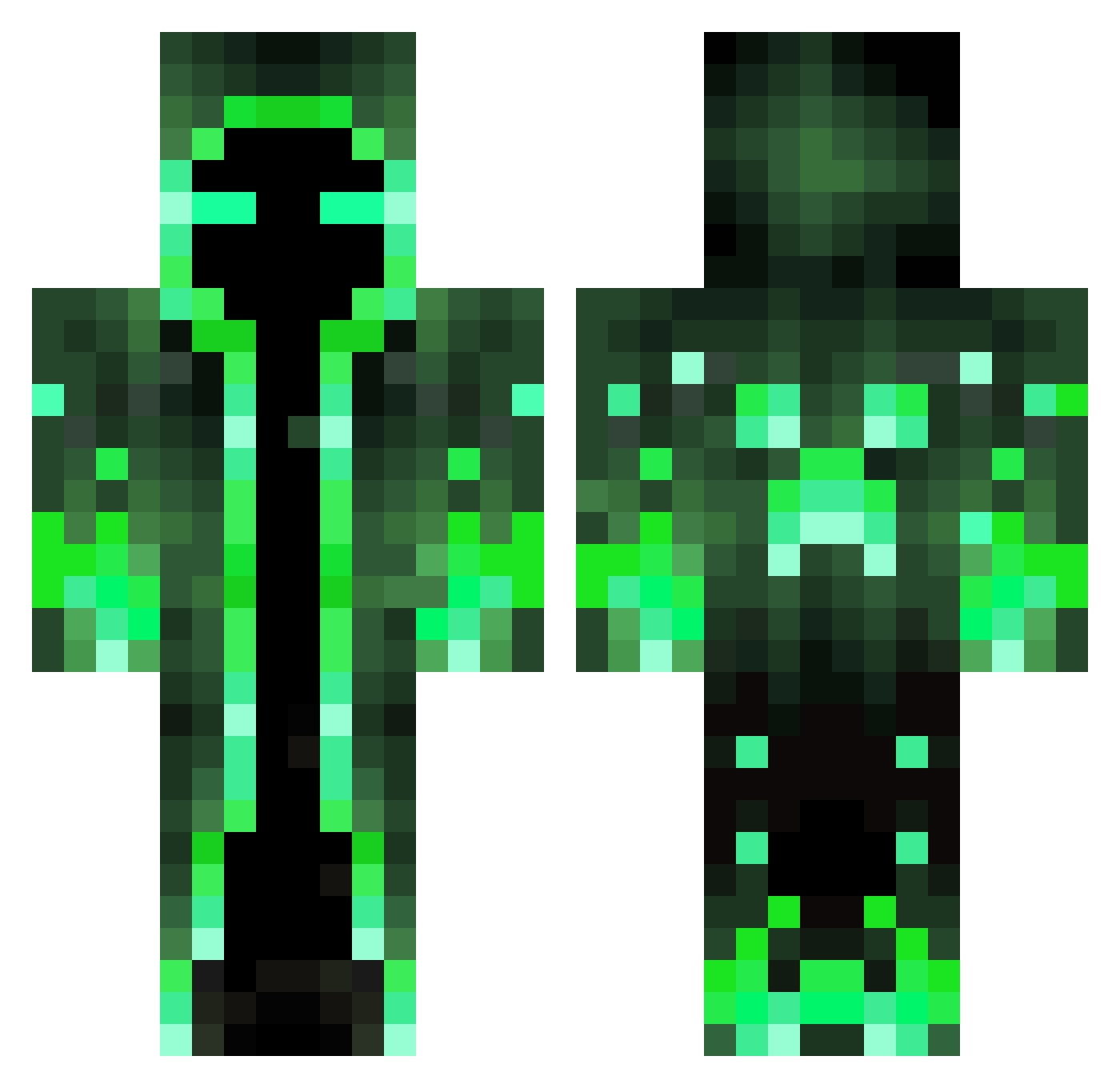 Soup_Ramen Minecraft skin, front and back view