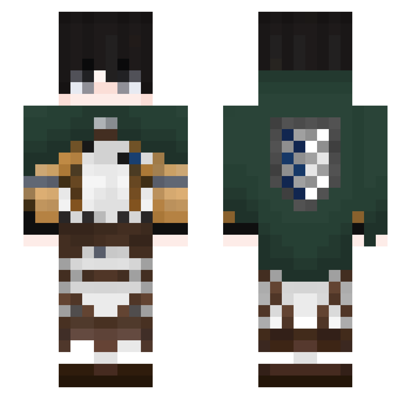 HASSAN_1272 Minecraft skin, front and back view