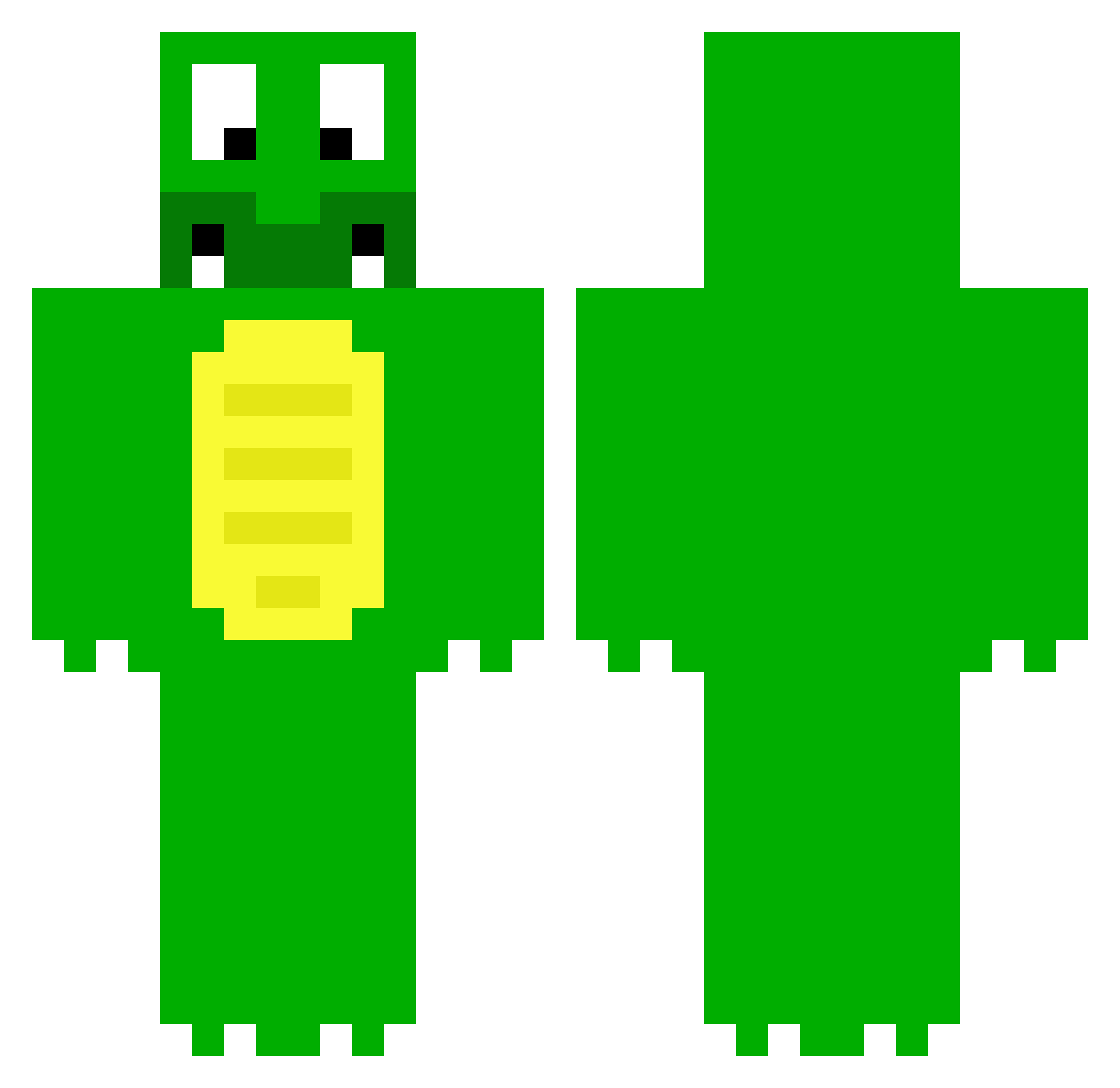 g0rbachenko Minecraft skin, front and back view