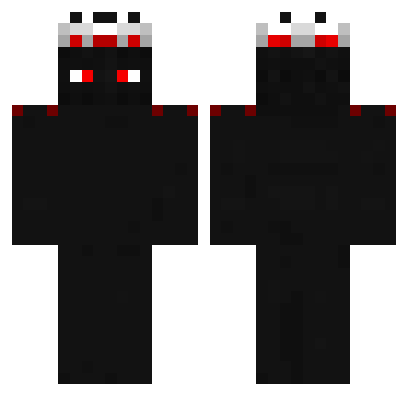 WBB_Intrusive Minecraft skin, front and back view
