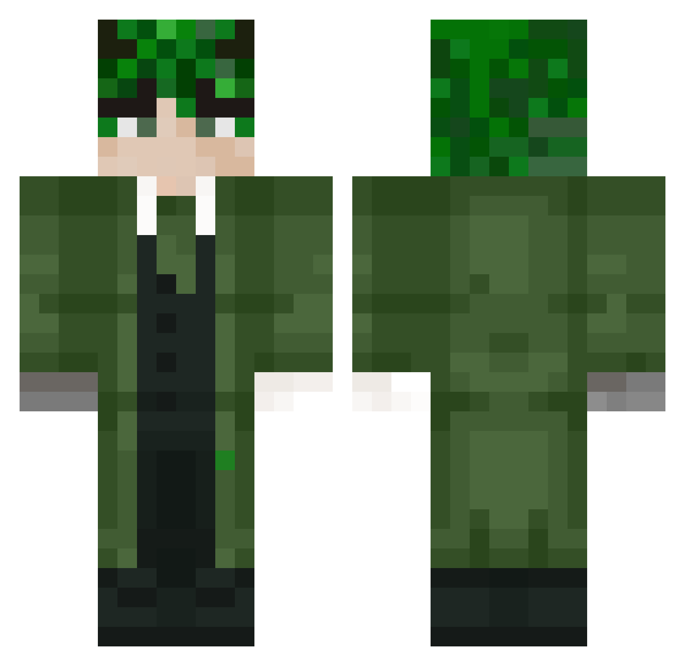 mrfroggo1027 Minecraft skin, front and back view