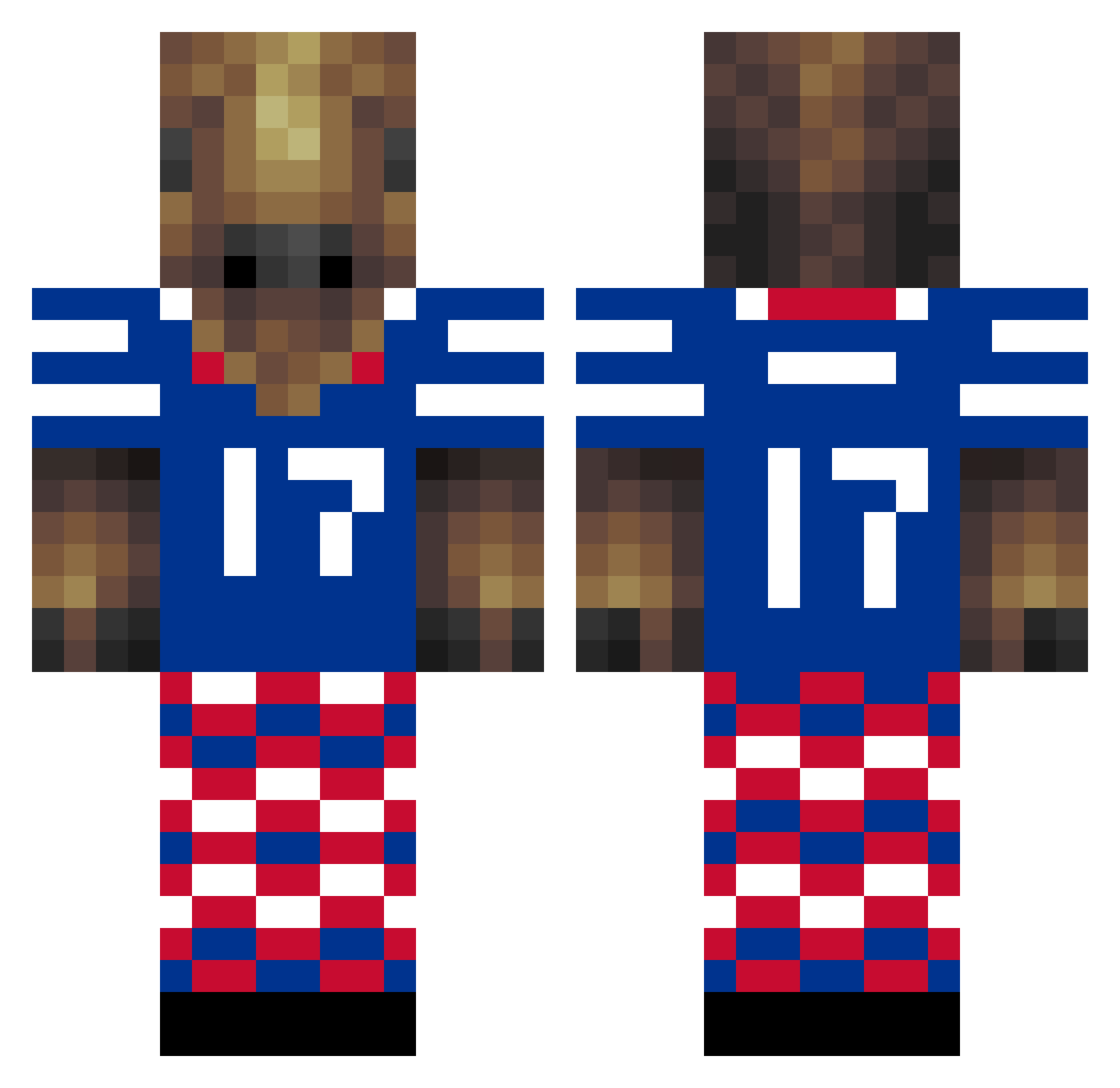 WhyVerse44 Minecraft skin, front and back view