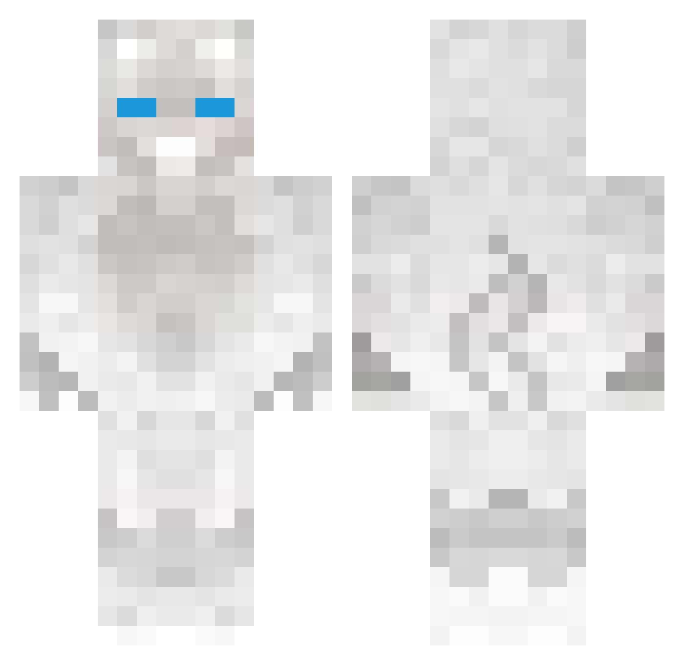 rytmisko Minecraft skin, front and back view