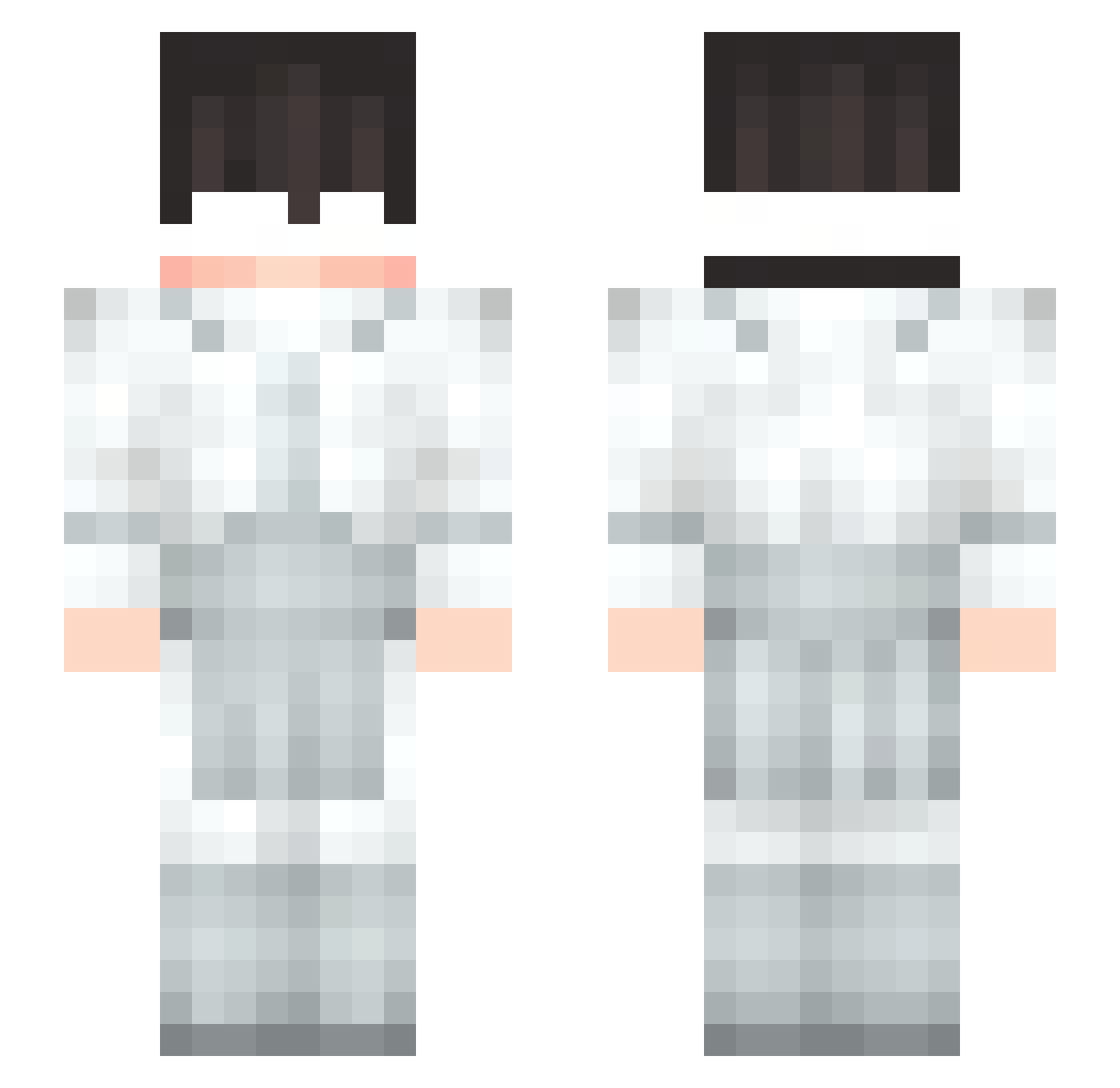 _Huja_ Minecraft skin, front and back view