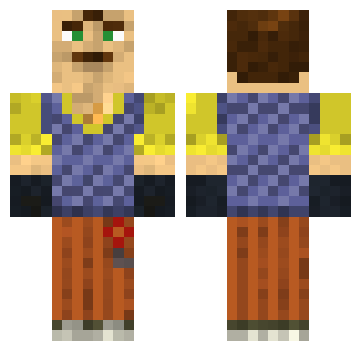 farawaysflowerz Minecraft skin, front and back view