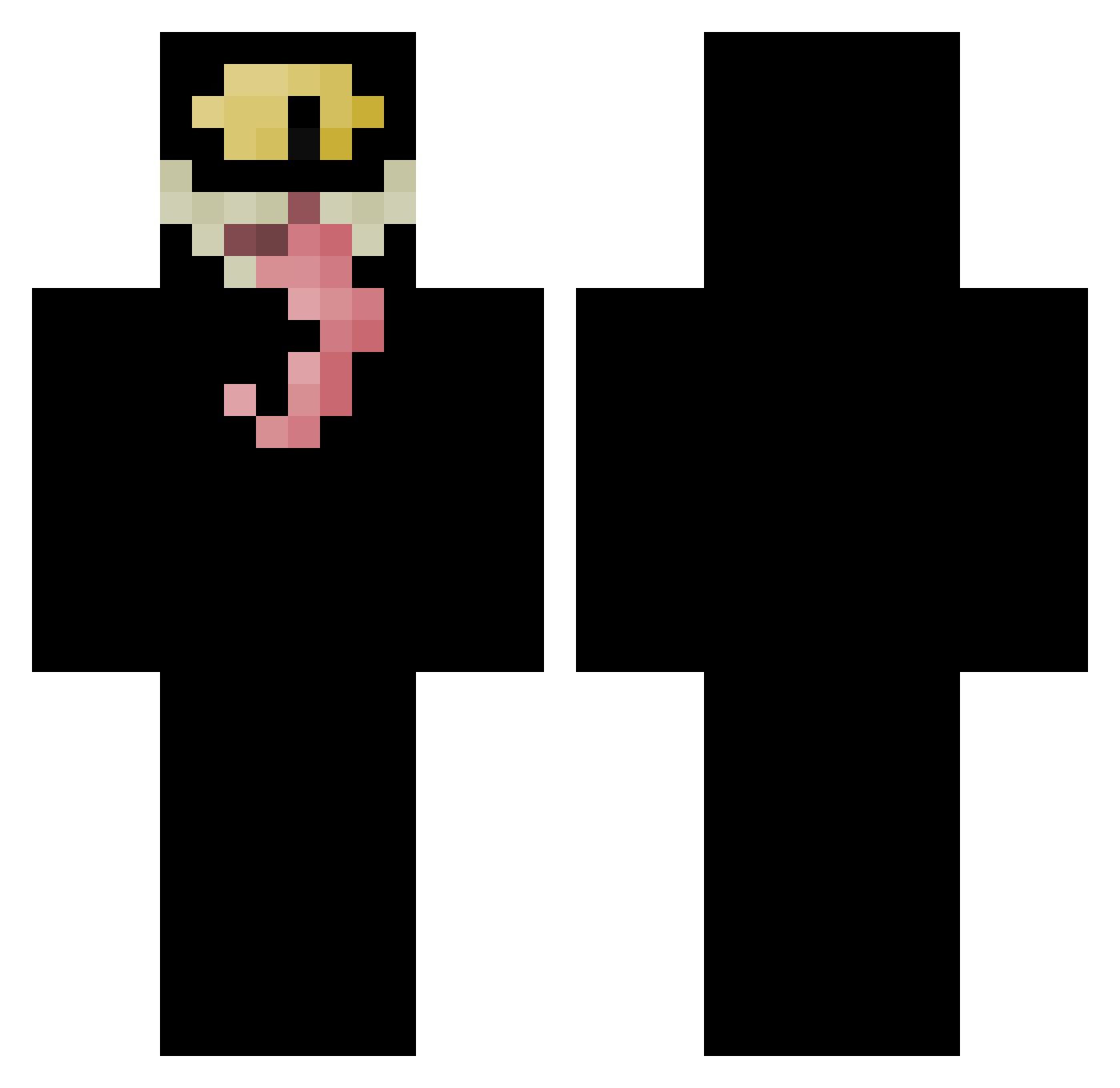 Farmaciabolic Minecraft skin, front and back view