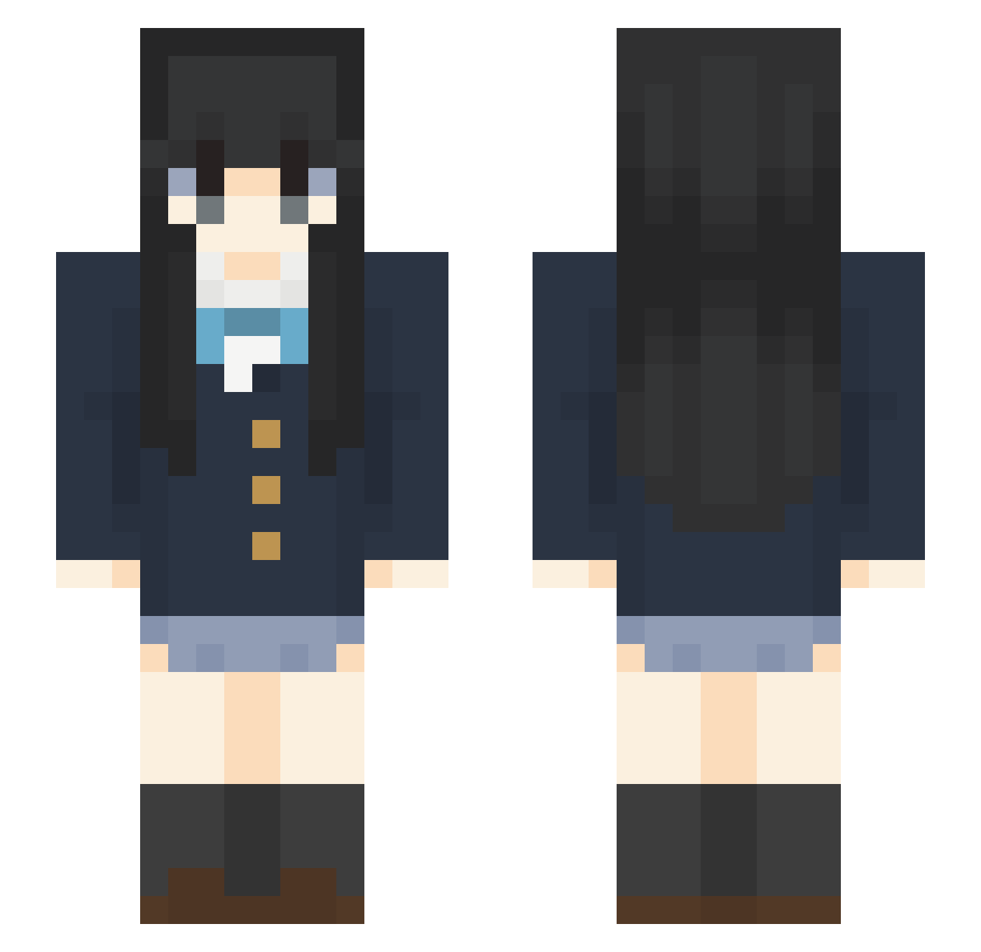 shuki_69 Minecraft skin, front and back view
