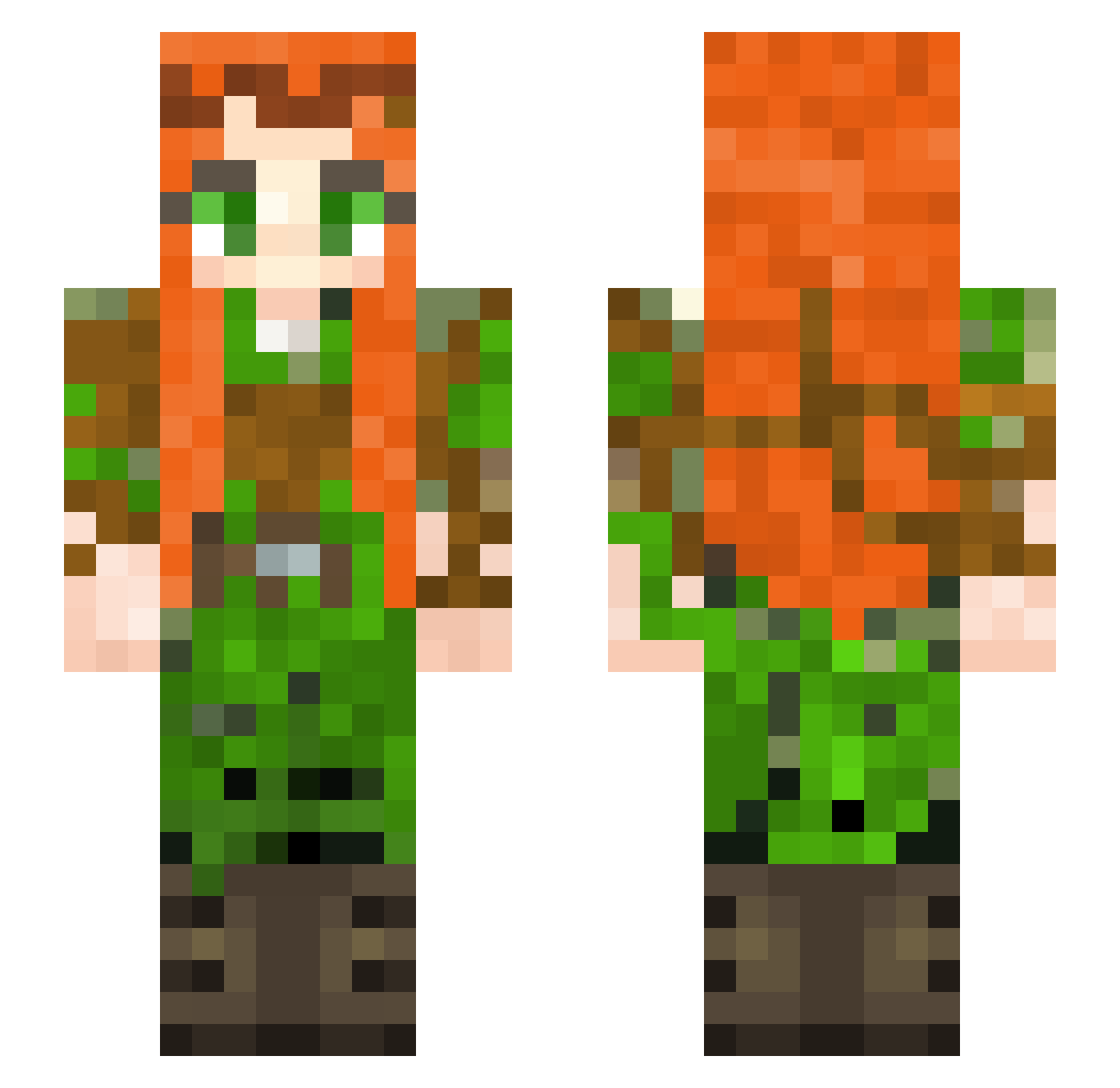 CherriexBlossom Minecraft skin, front and back view