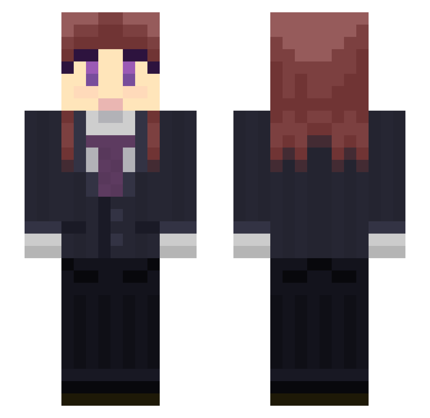 Daisie Minecraft skin, front and back view