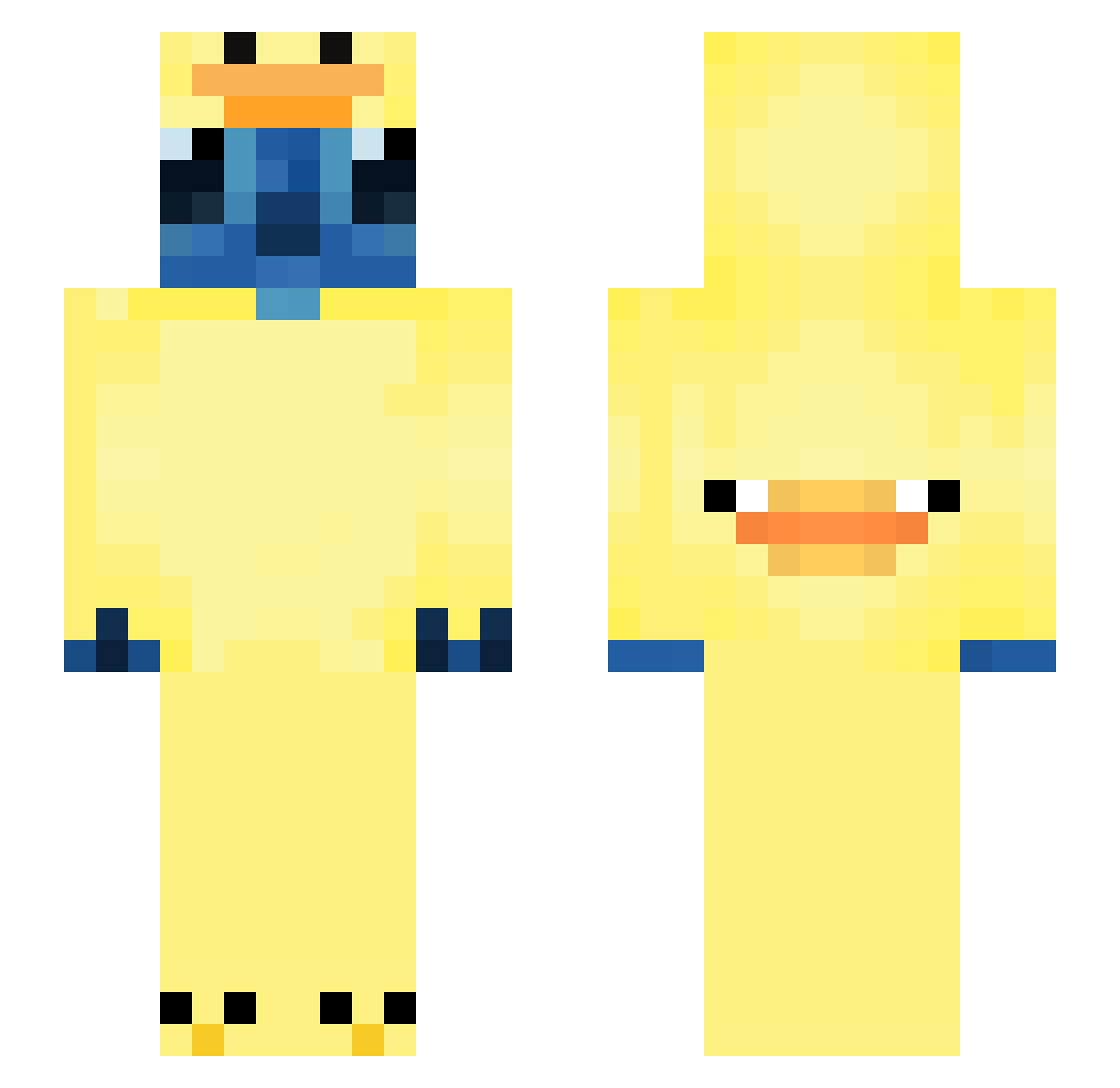 mx88456 Minecraft skin, front and back view