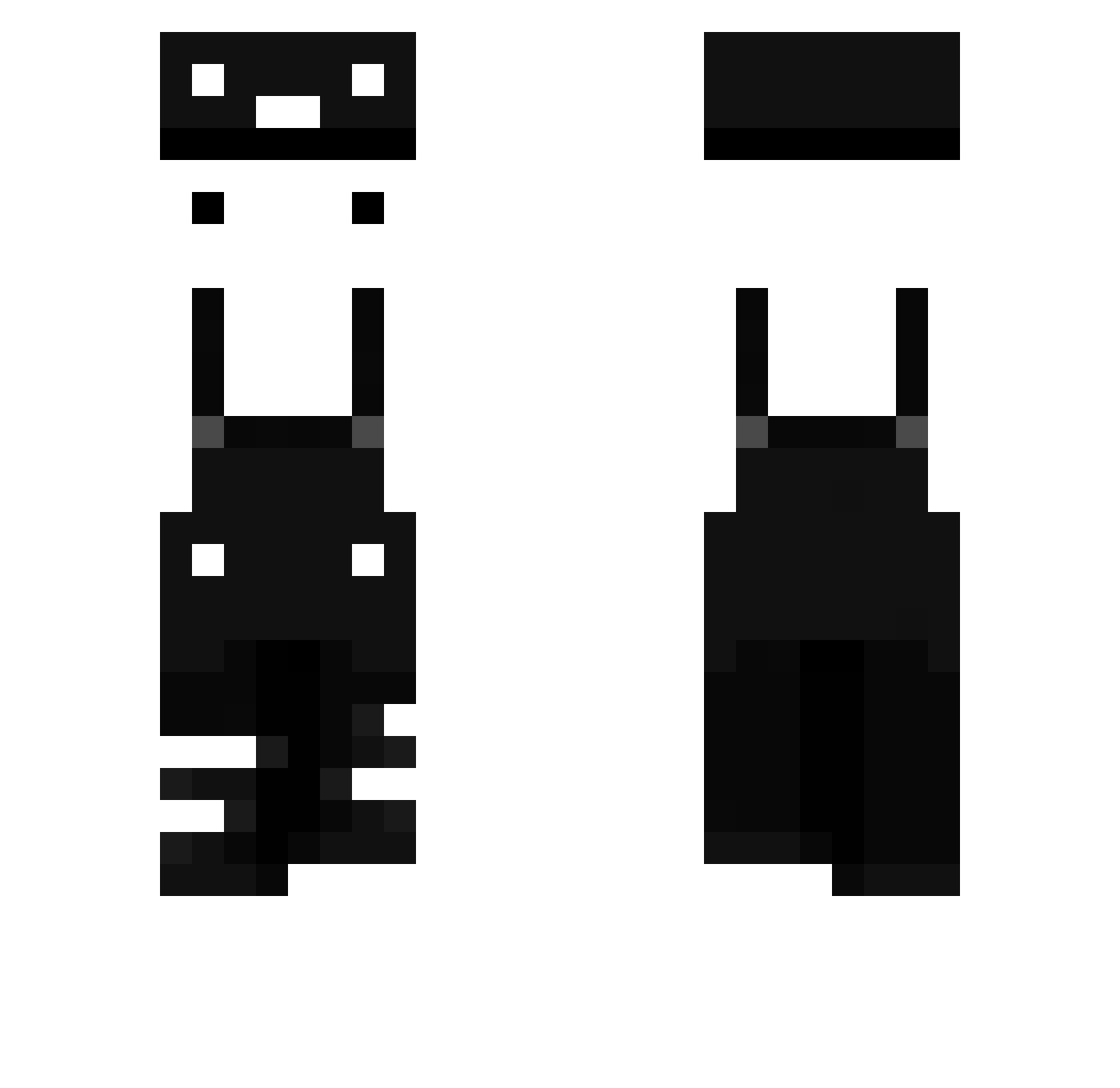 TomWolfik20 Minecraft skin, front and back view